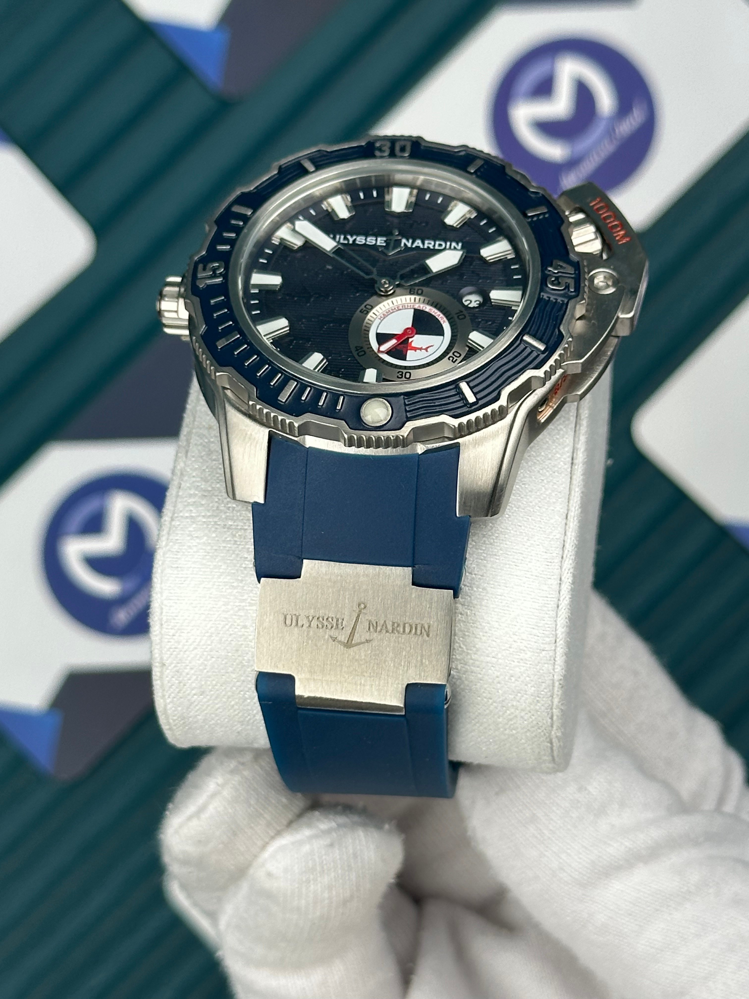 Ulysse Nardin Hammerhead Shark Diver Deep Silver Blue