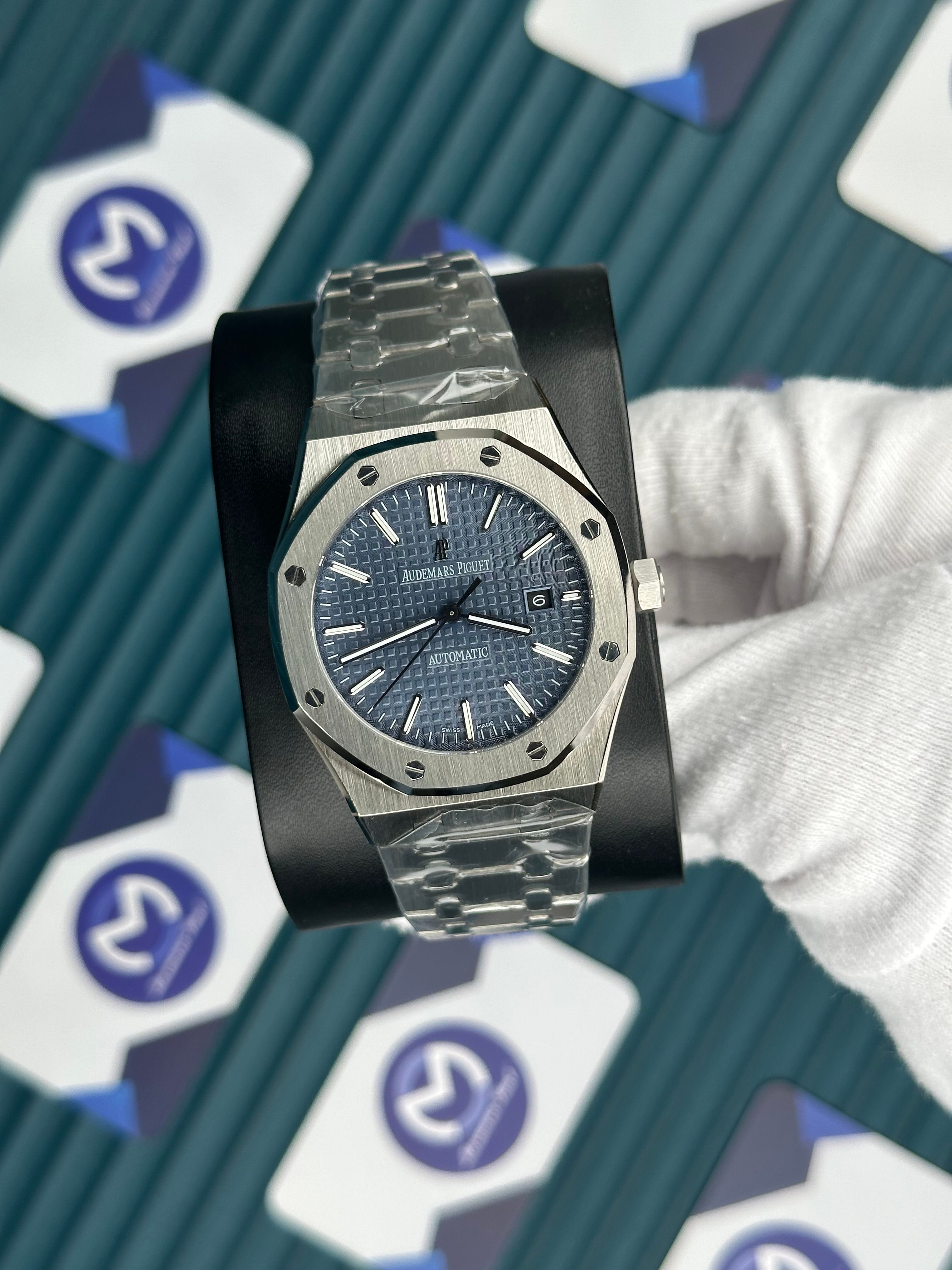 Audemars Piguet Royal Oak Selwinding 50'th Gümüş Kordon Mavi Kadran Automatic
