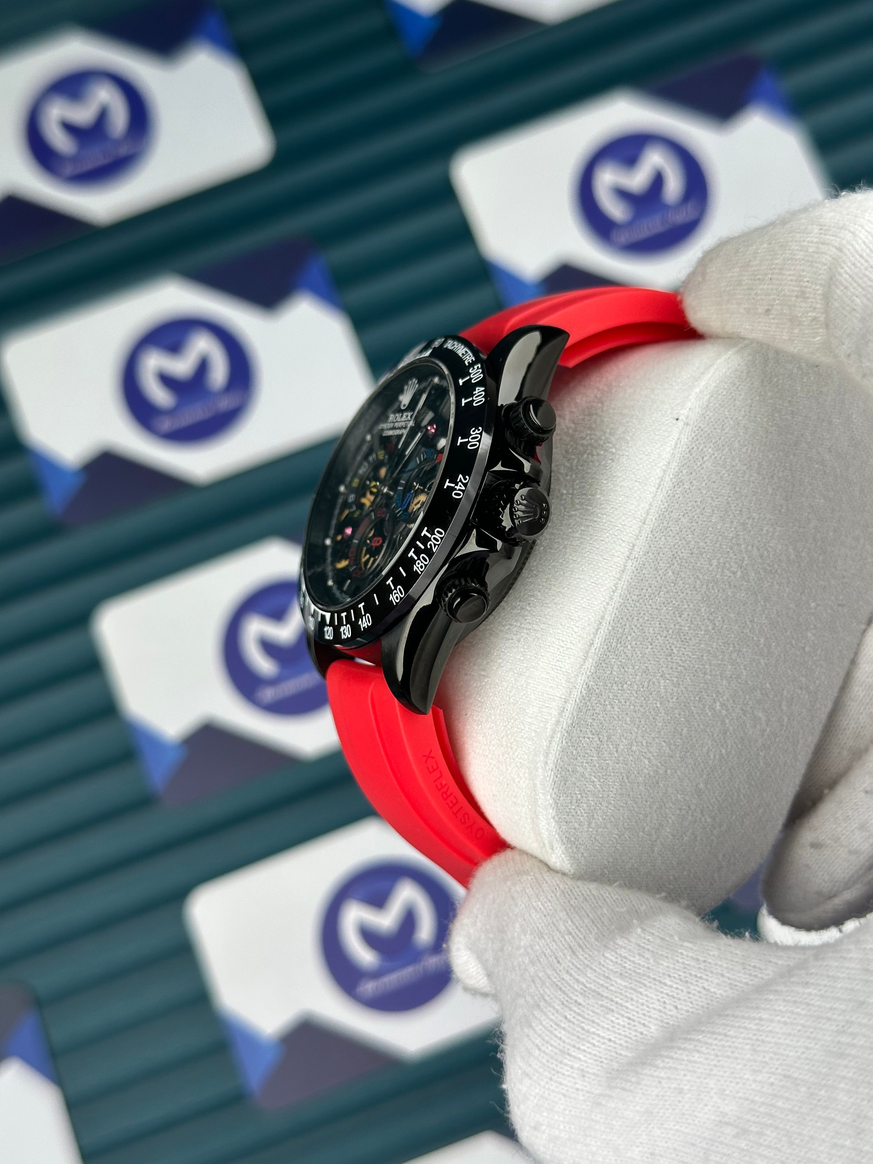 Rolex Daytona Juan Pablo Montoya Black Red Rubber Oysterflex