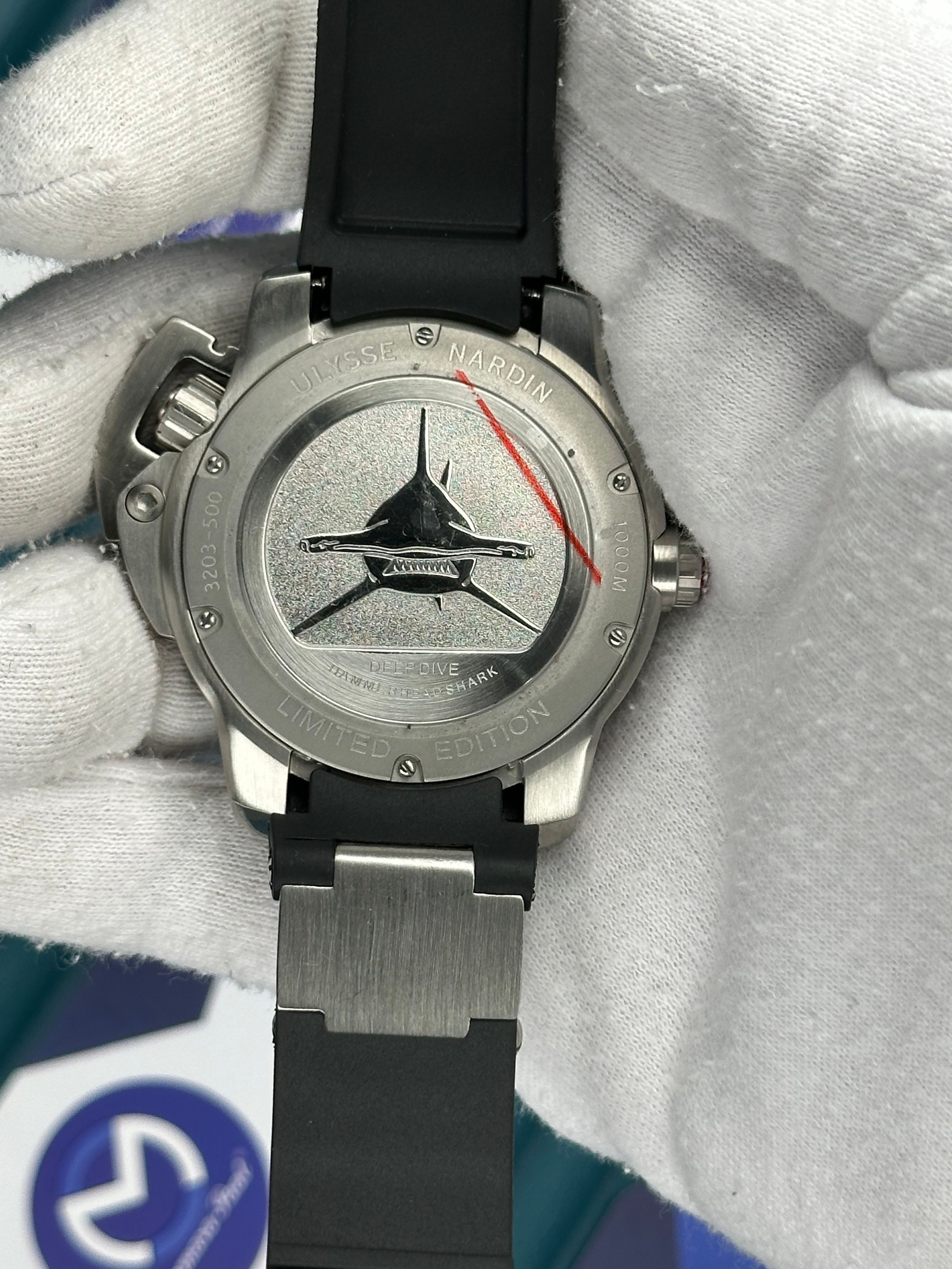 Ulysse Nardin Hammerhead Shark Diver Deep Dive Black White