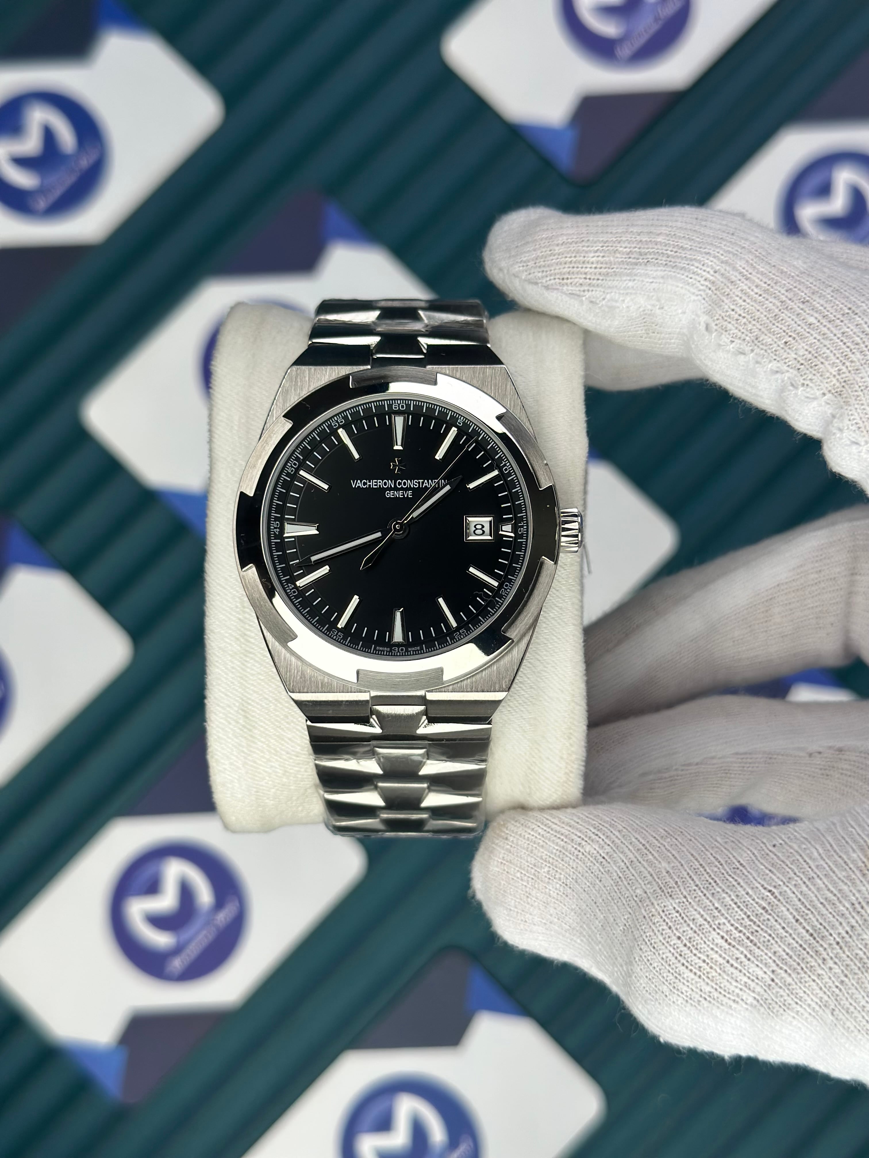 VACHERON CONSTANTIN BLACK OVERSEAS SILVER