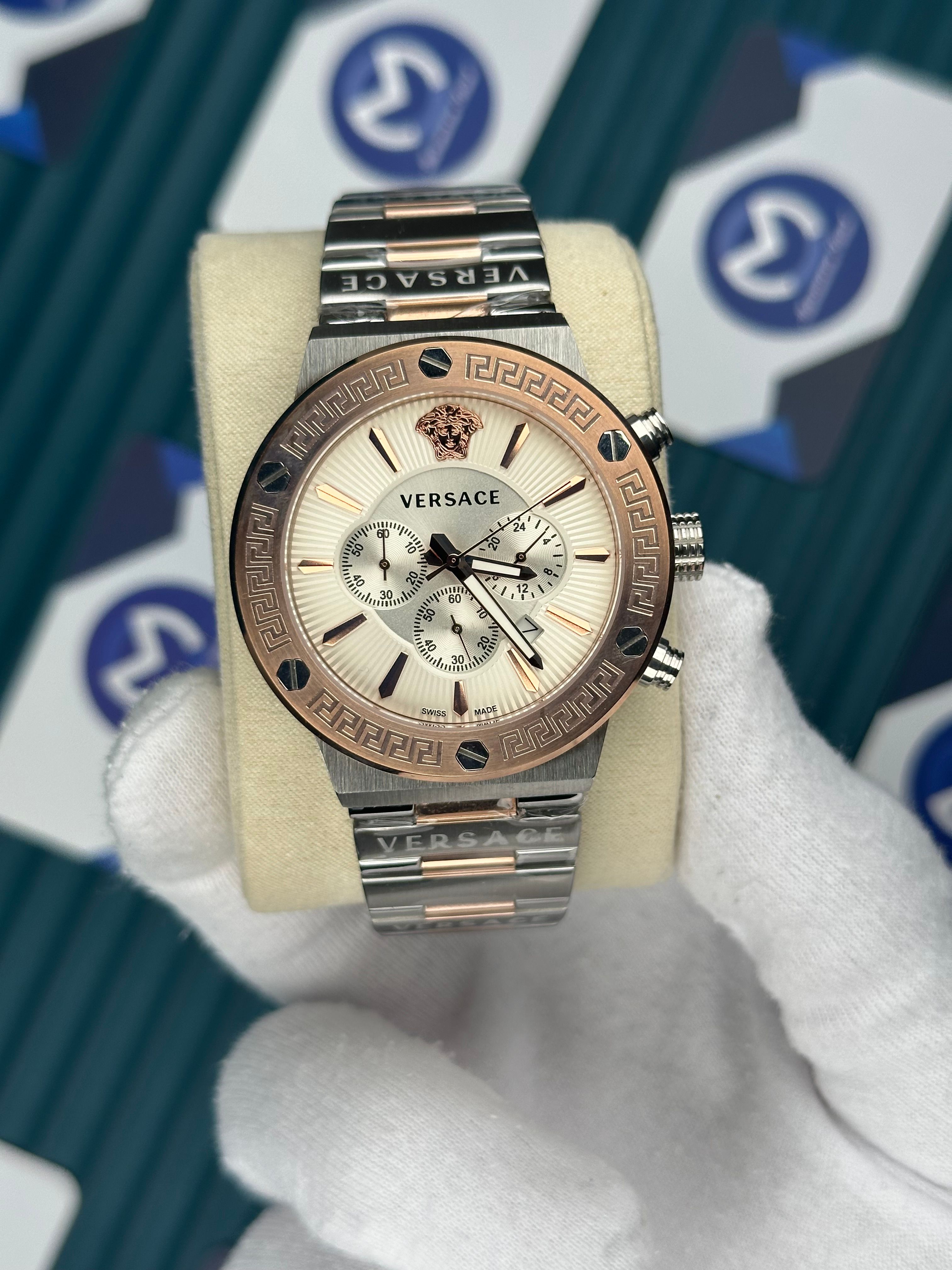 Versace Rose-Silver Beyaz Kadran Fonksiyonlu