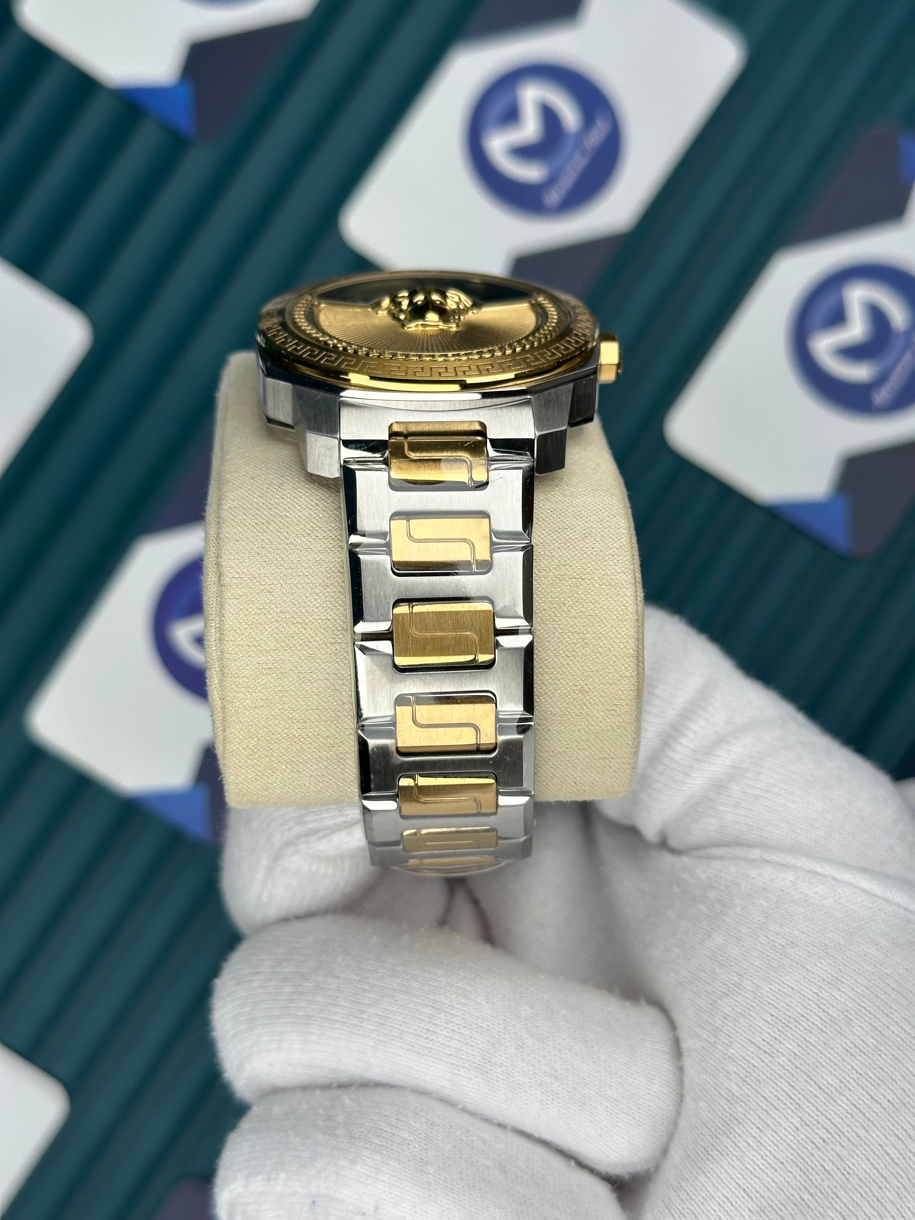 Versace Gold-Silver Yeni Nesil Gold Kadran 3D Logolu 