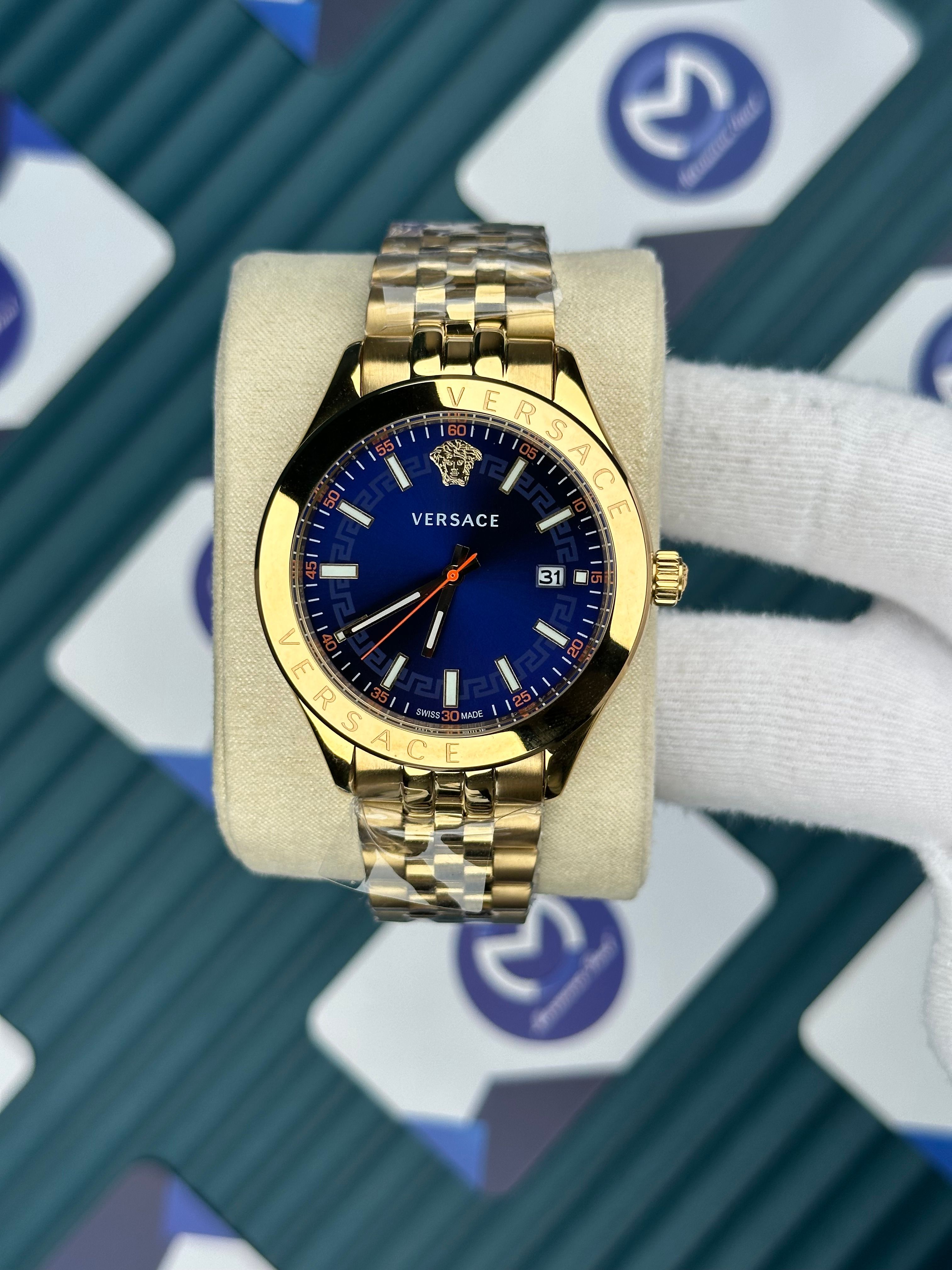 Versace Gold Jübile Mavi Kadran