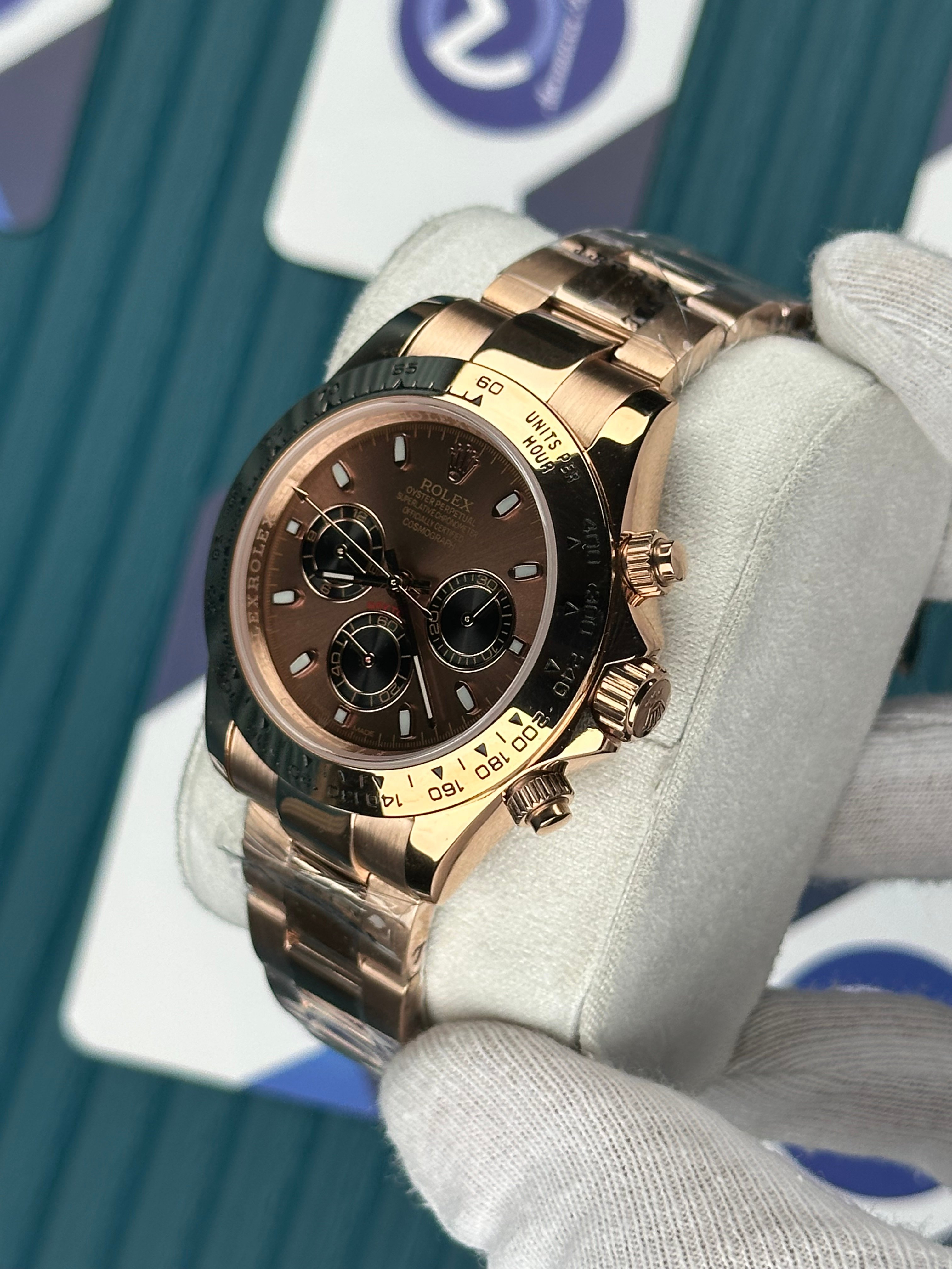 ROLEX DAYTONA BROWN DIAL ROSE OYSTER