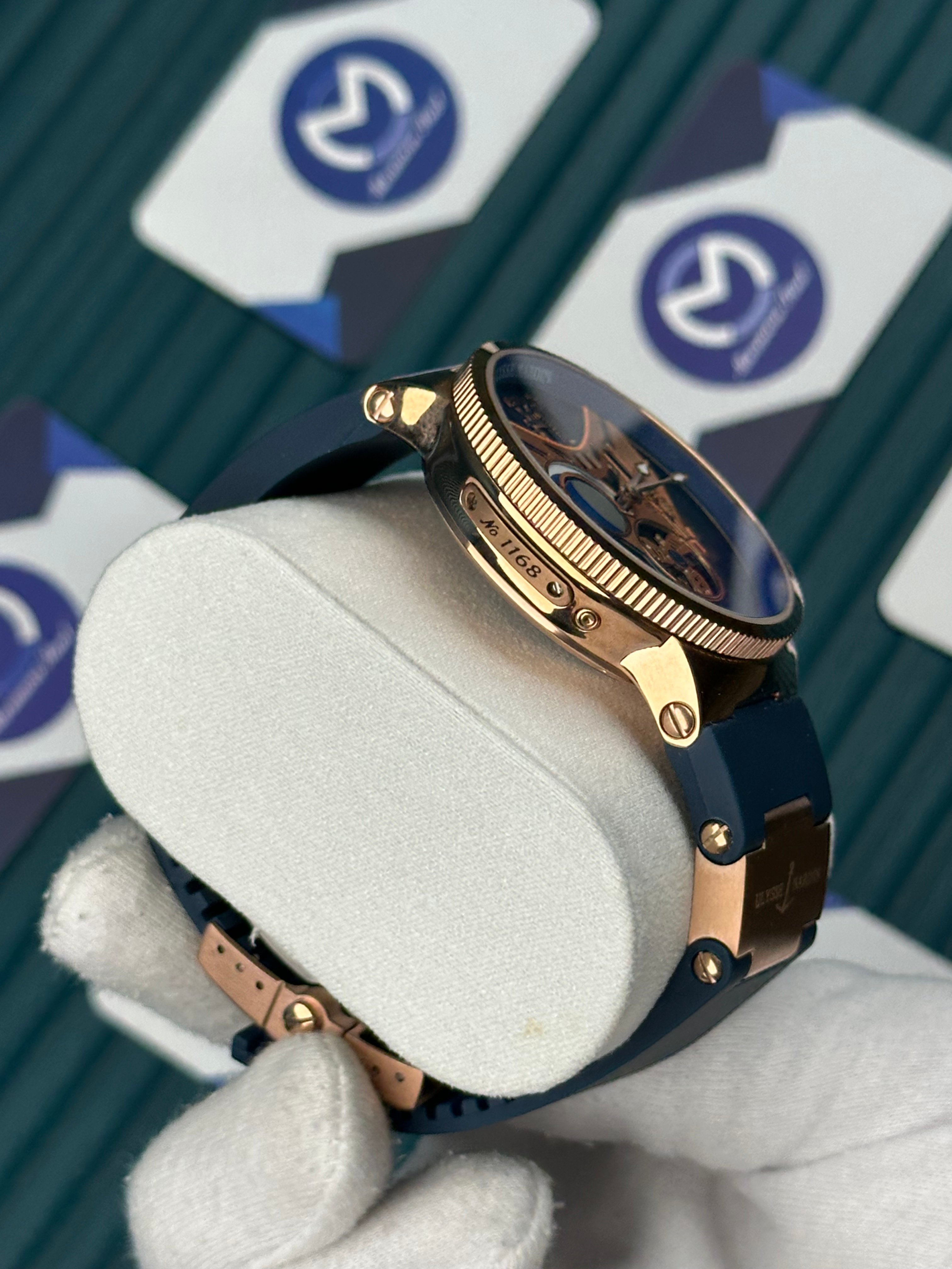 Ulysse Nardin Blue Tourbillon Rose Case Automatic