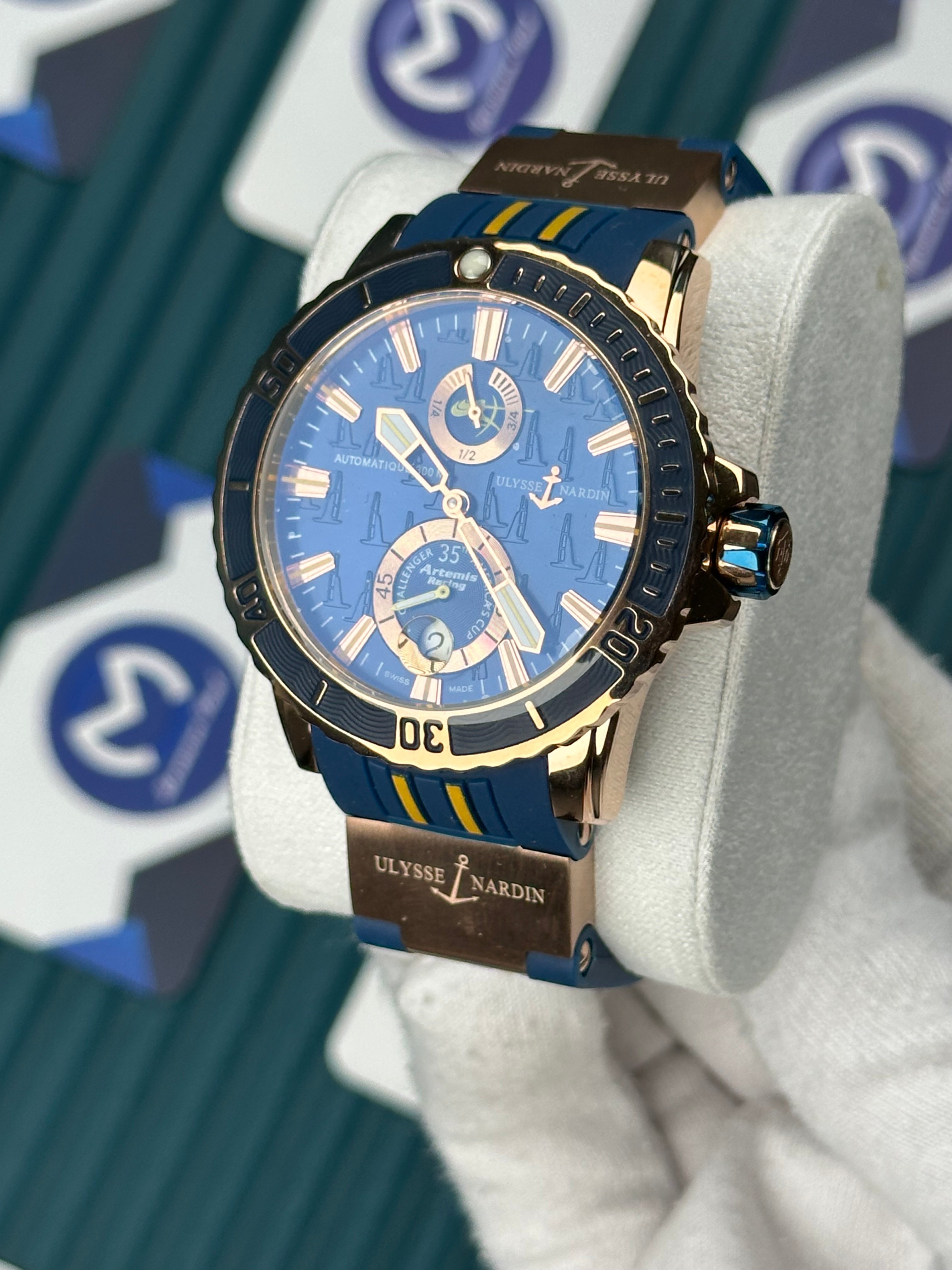 Ulysse Nardin Rose Case Blue Limited Edition Chronograph Automatic