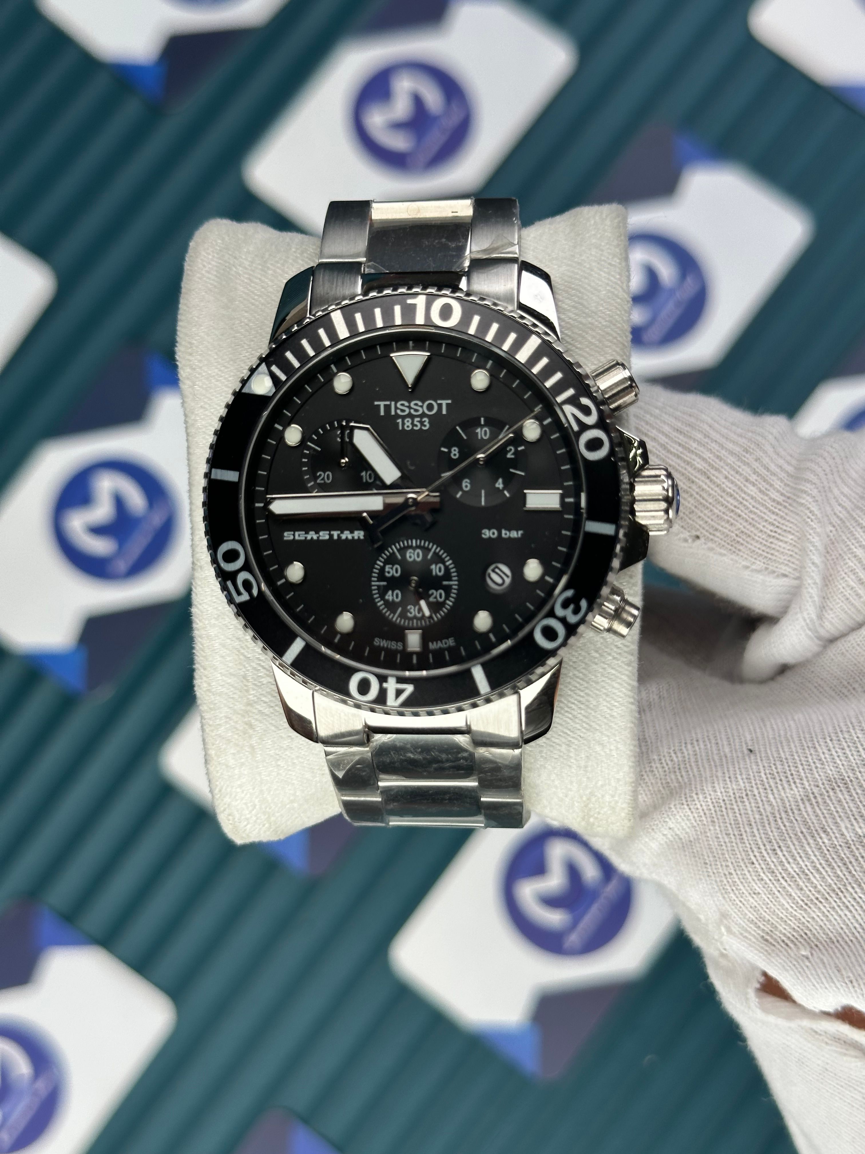 TISSOT SUPERSPORT CHRONO BLACK DIAL SILVER