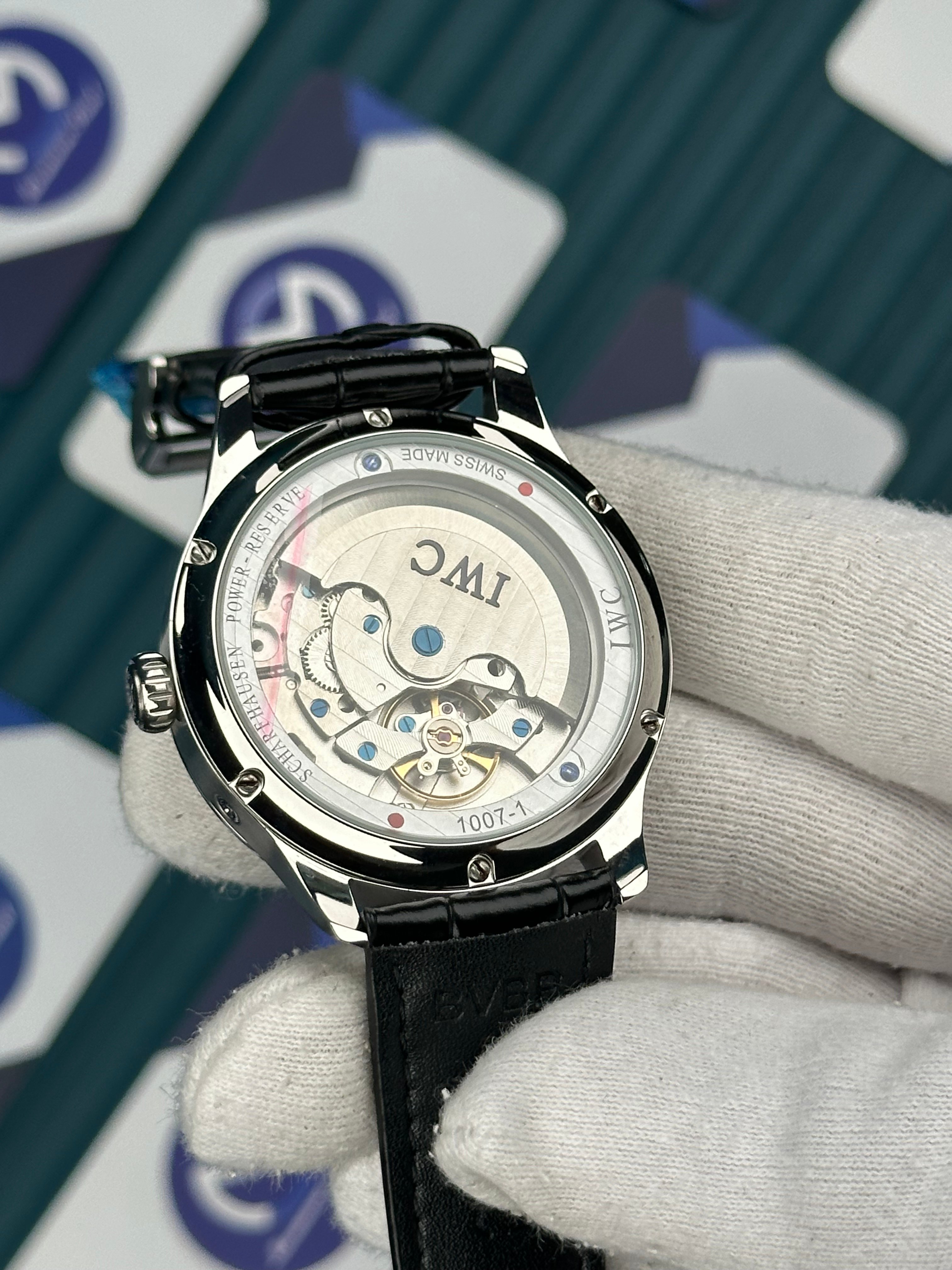 IWC PORTUGUIESER PERPETUAL CALENDAR BLUE SILVER