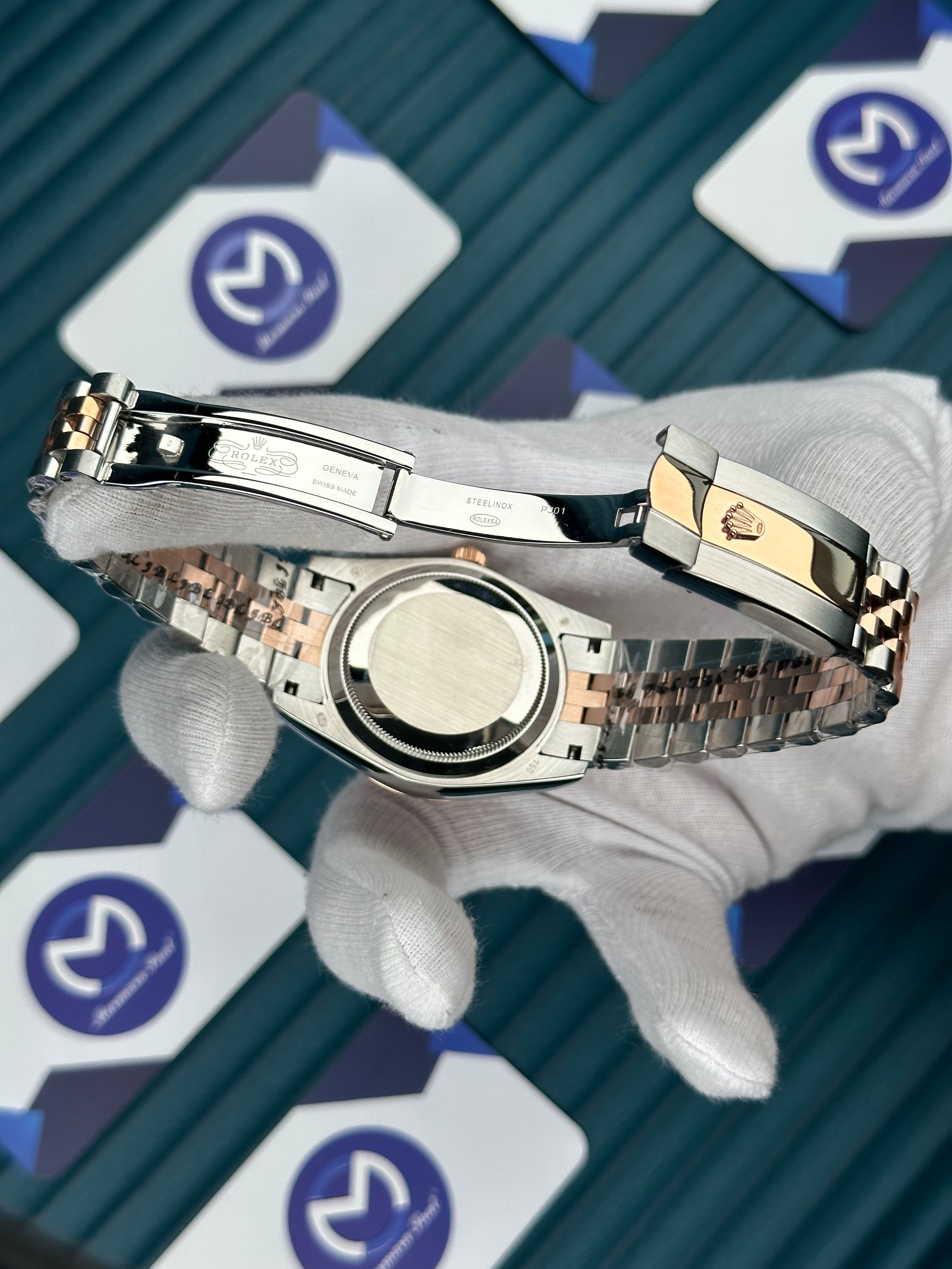 ROLEX DATEJUST CHAMPAGNE DIAL ROSE-SILVER JUBILE