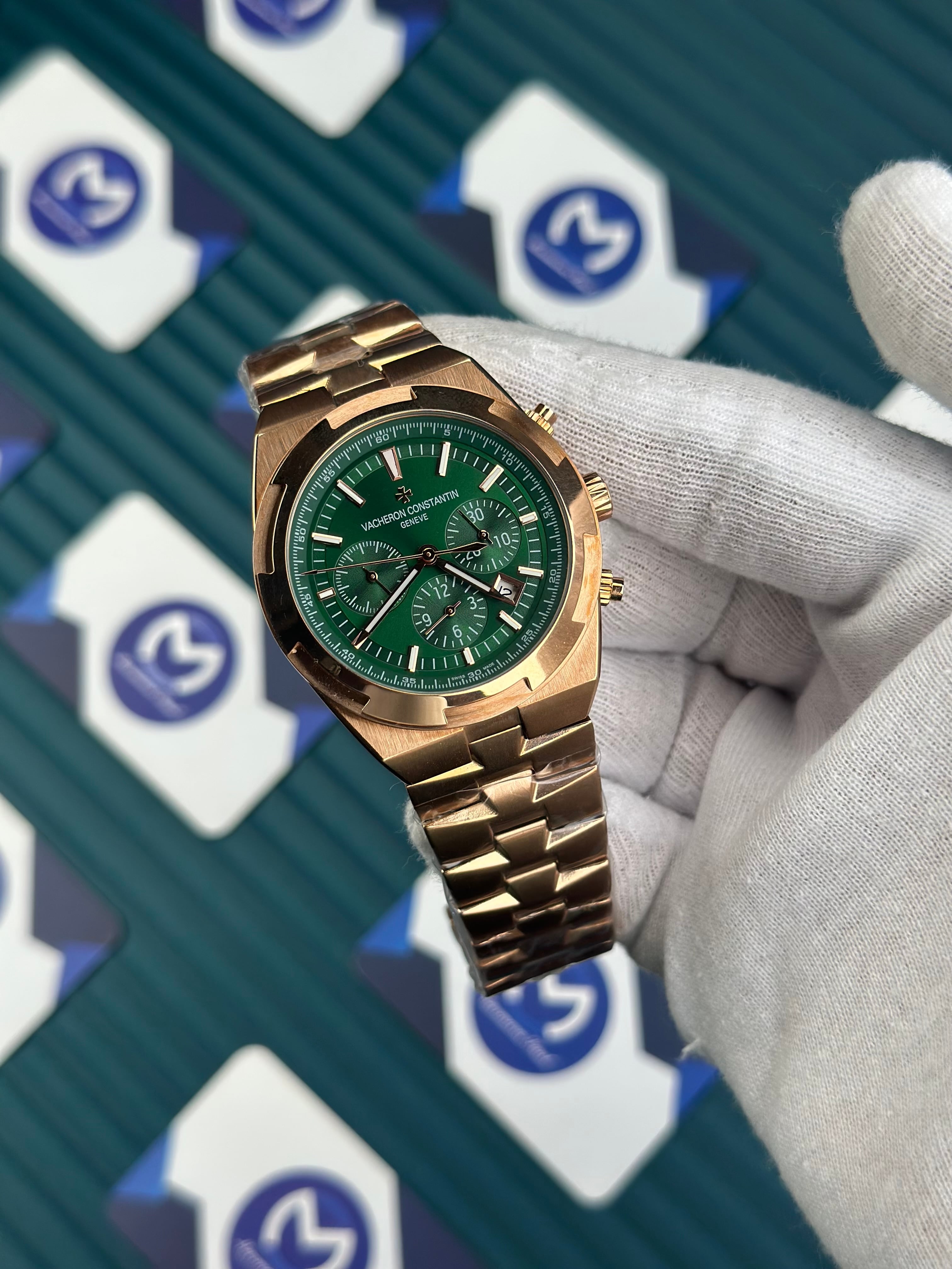 VACHERON CONSTANTIN GREEN OVERSEAS CHRONOGRAPH ROSE