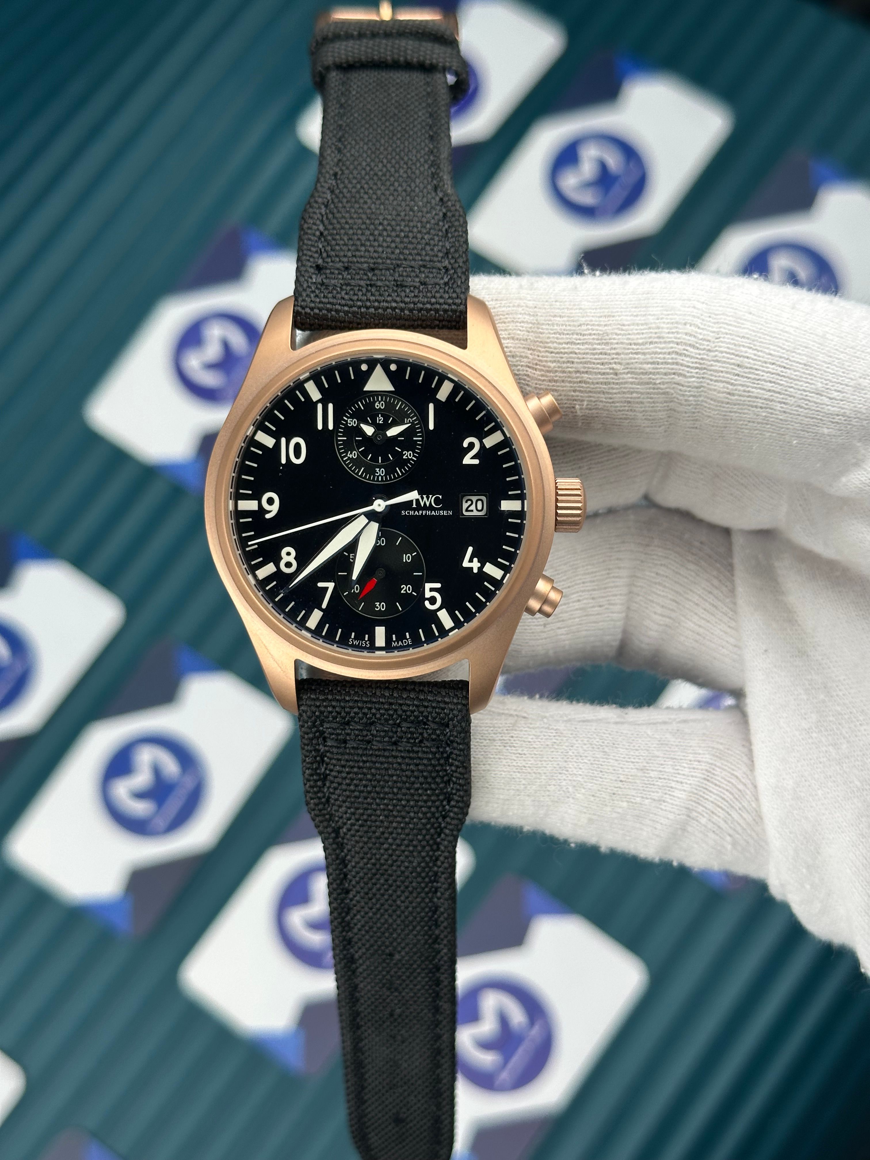 IWC Rose Kasa Siyah Bez Kordon