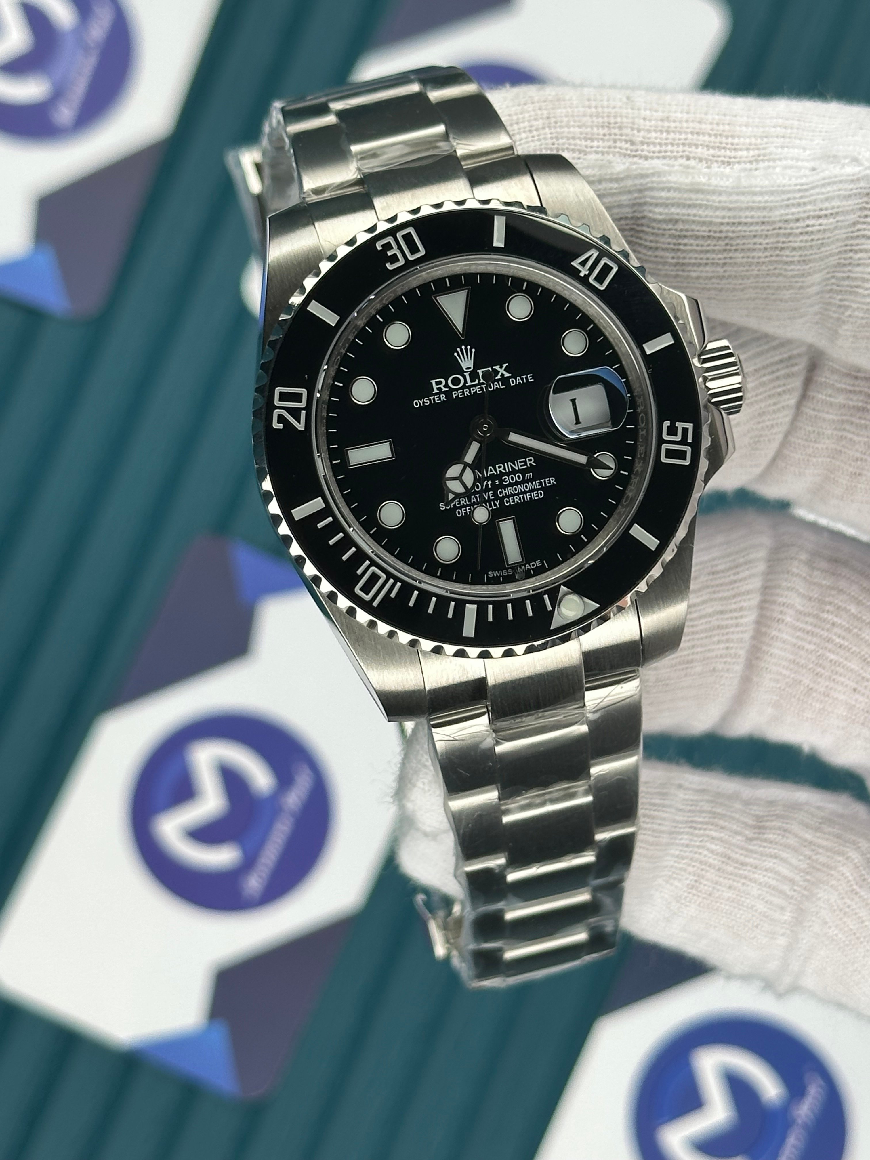 ROLEX SUBMARINER BLACK DIAL CLASSIC SILVER OYSTER