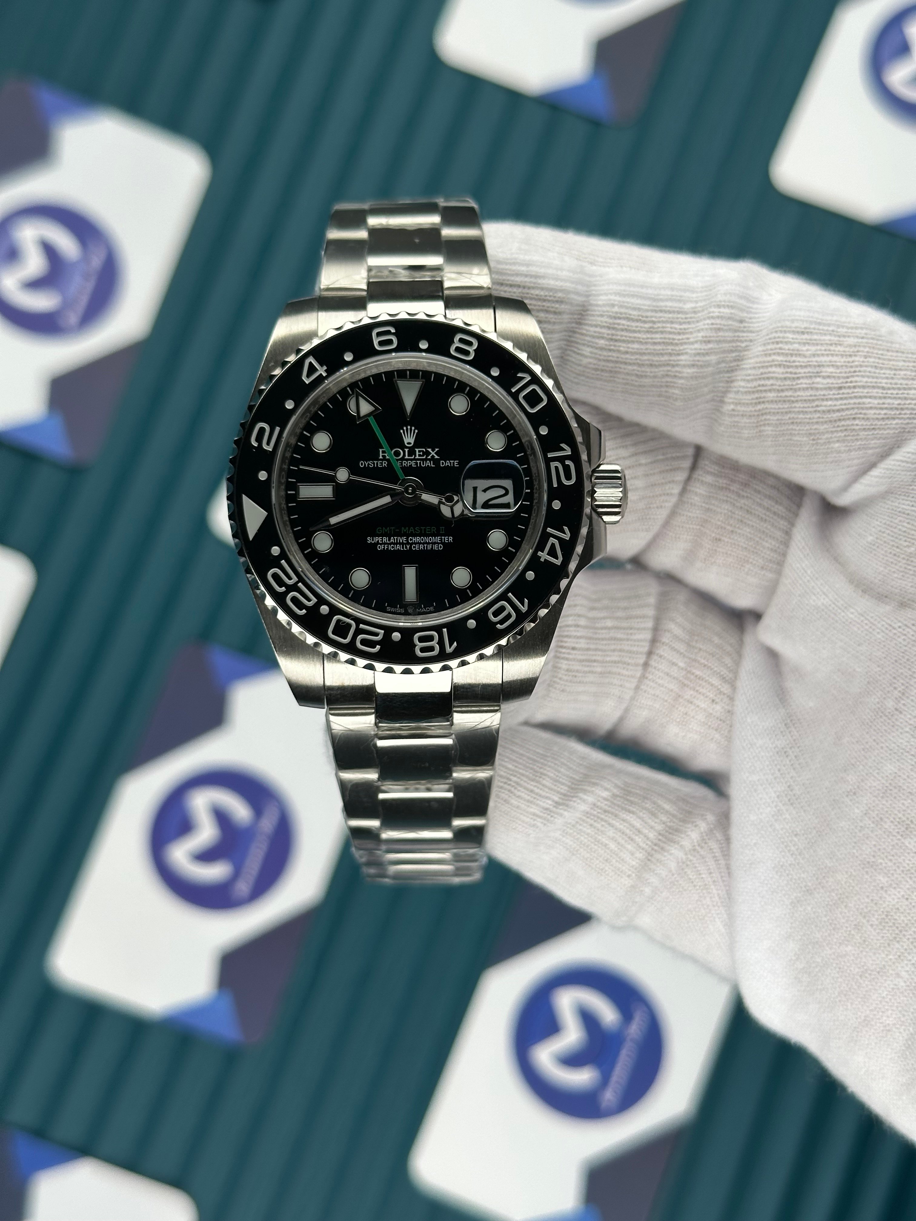 ROLEX GMT MASTER II BLACK DIAL BLACK BEZEL