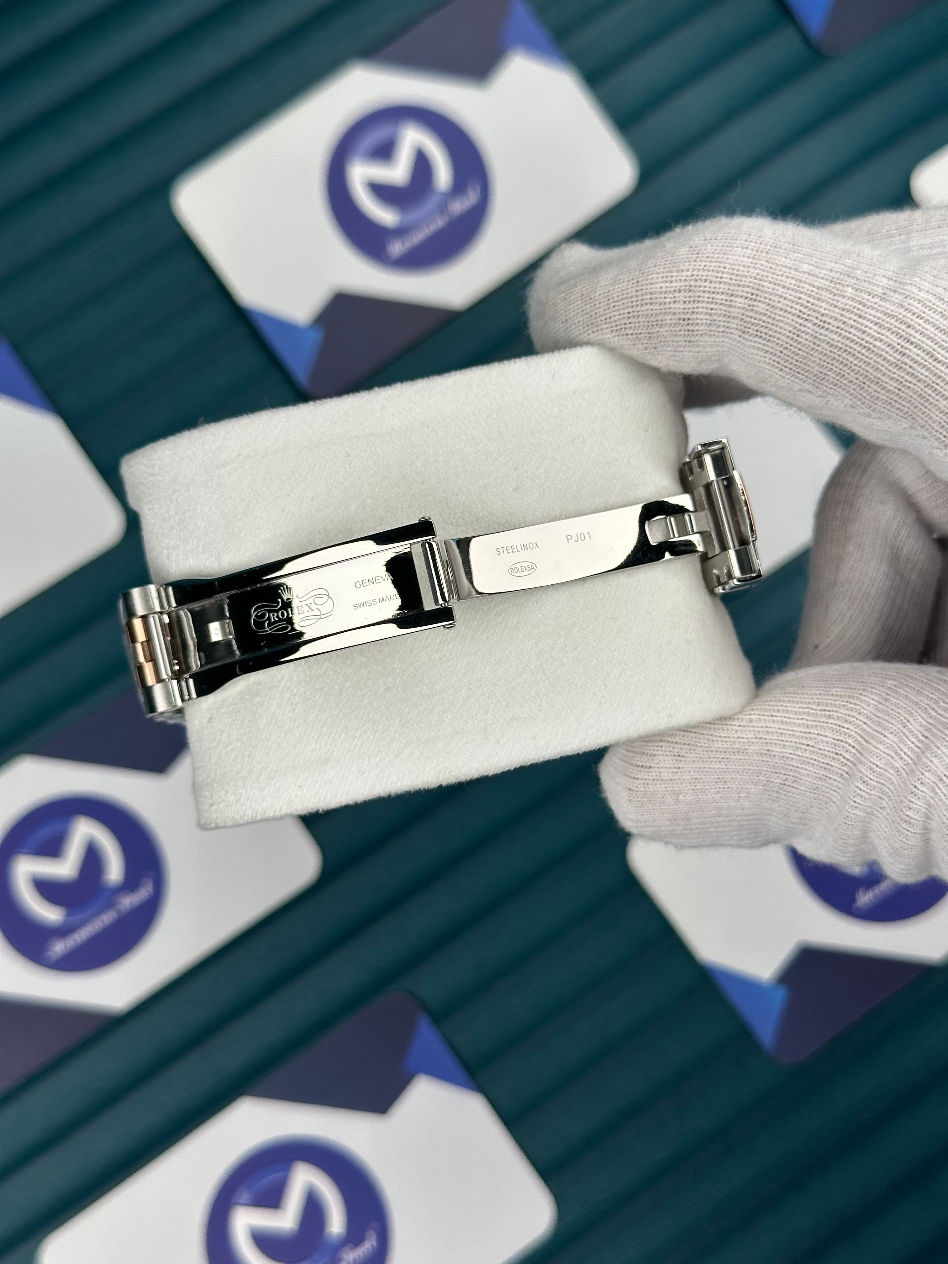 ROLEX DATEJUST CHOCOLATE ROSE-SILVER JUBILE