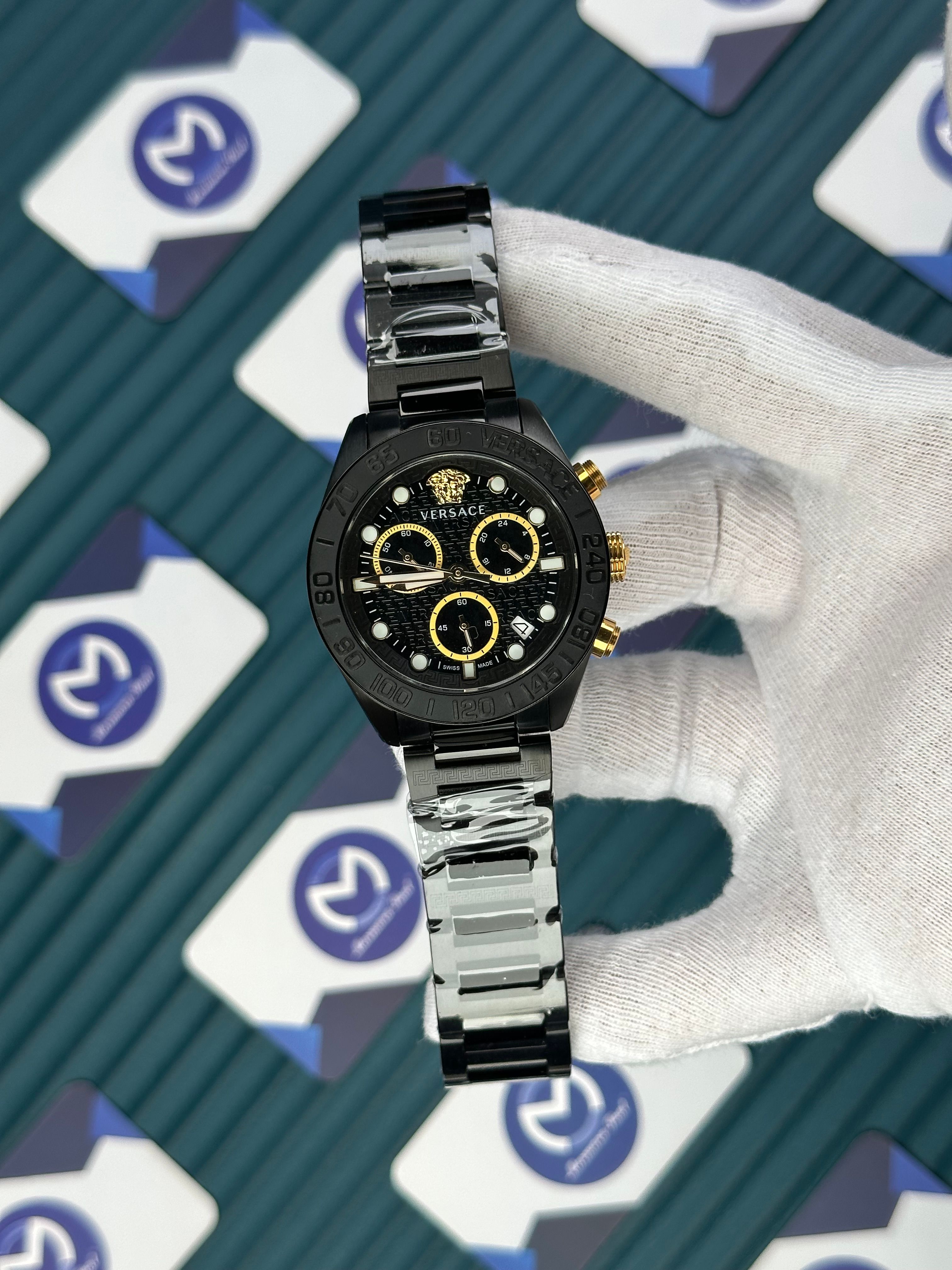 VERSACE FULL BLACK GOLD DETAILS NEW SEASON