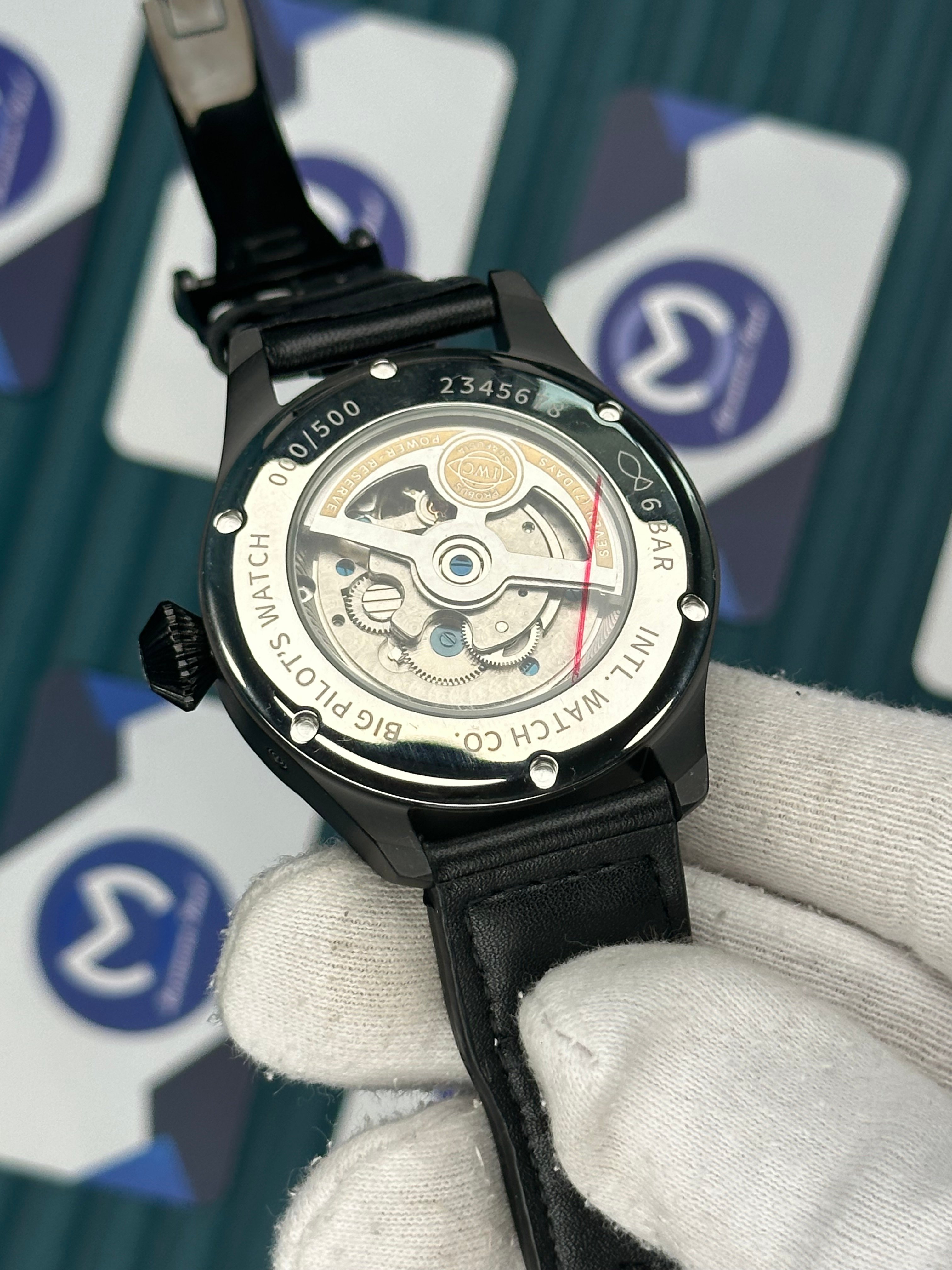 IWC Big Pilot Black Blue Chronograph Automatic