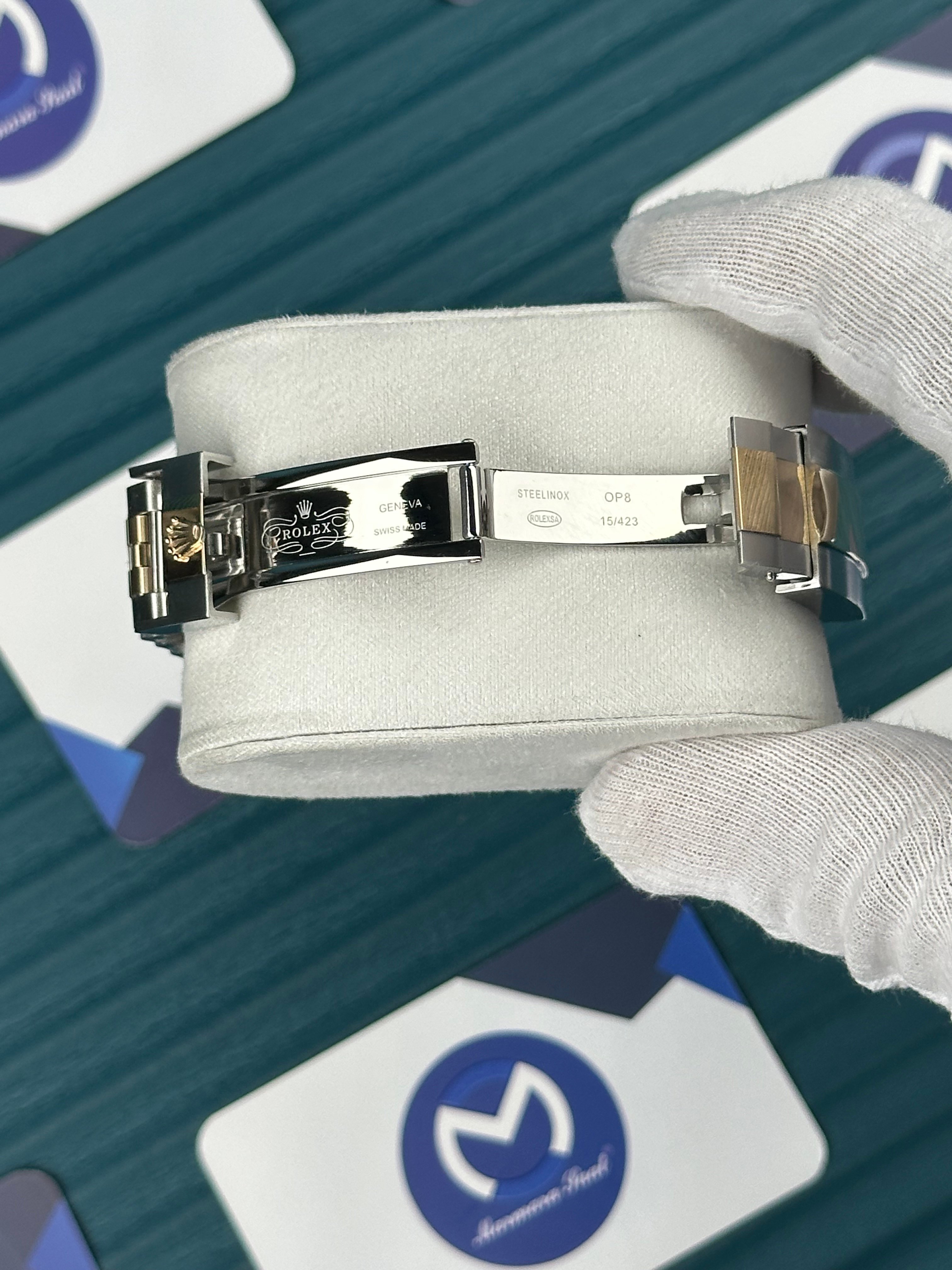 ROLEX DAY-DATE GREY DIAL ROMA INDEX GOLD-SILVER JUBILE