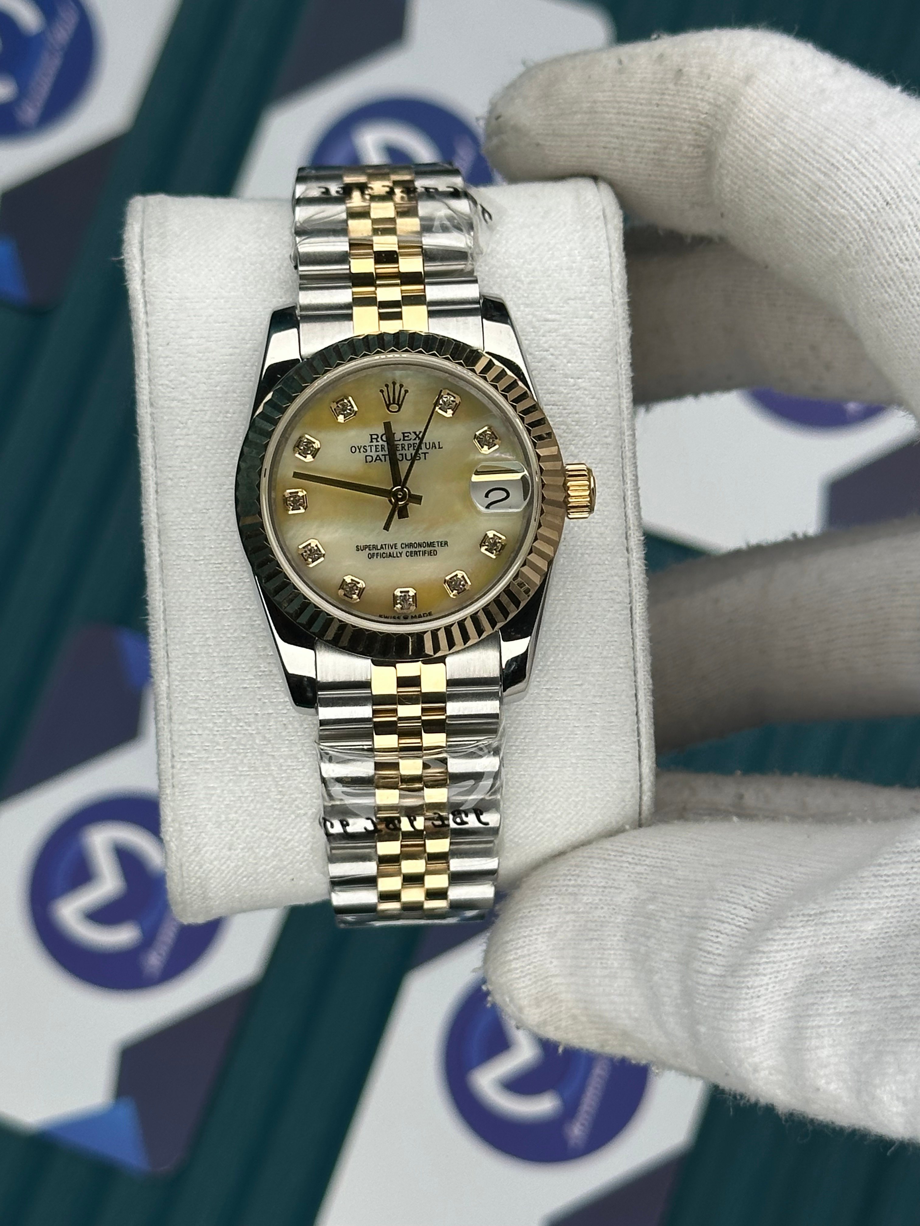 ROLEX 31 SEDEFLİ GOLD KADRAN GOLD-SILVER JUBILEE