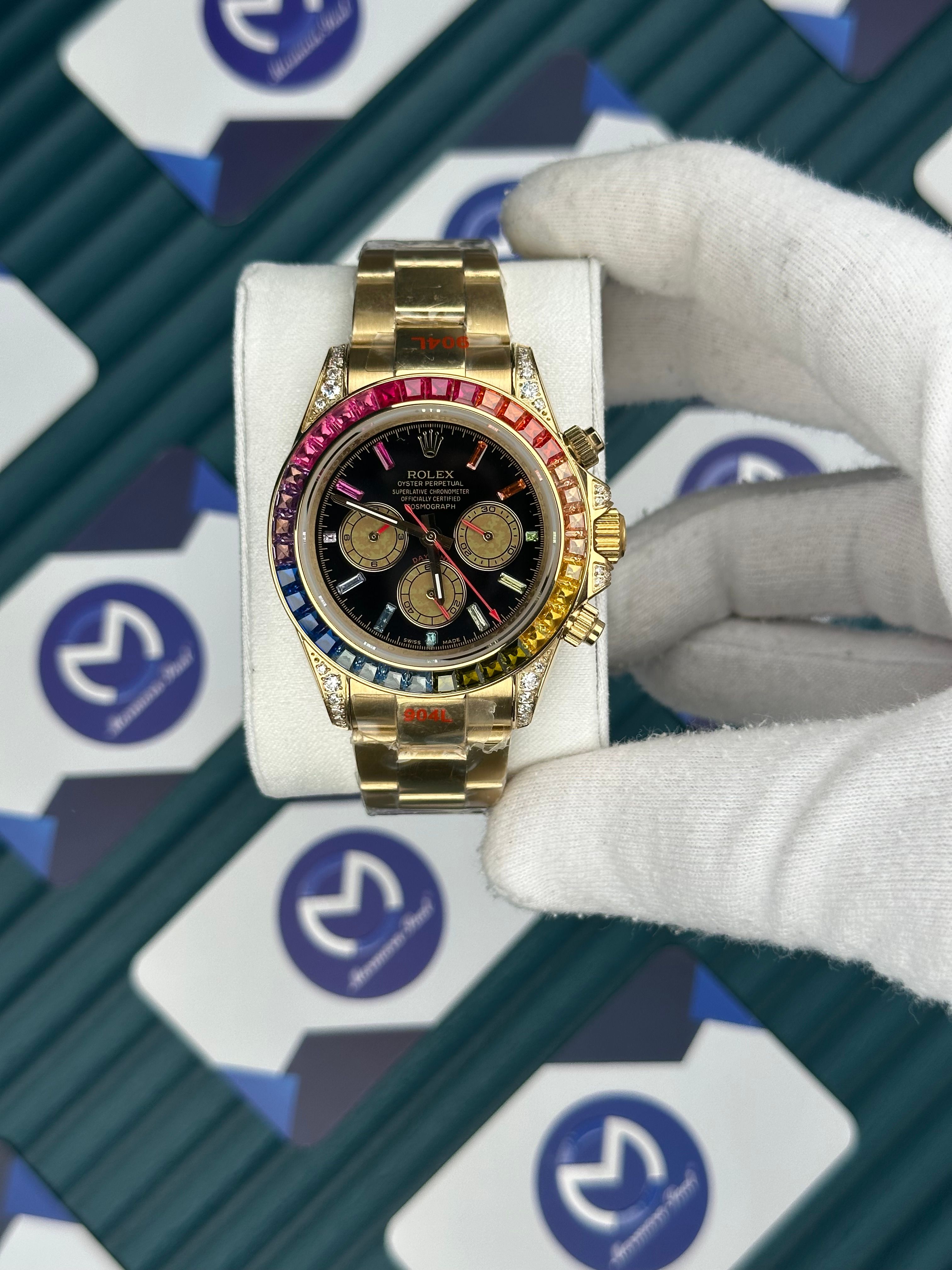 Rolex Gold Rainbow Renkli İndeks