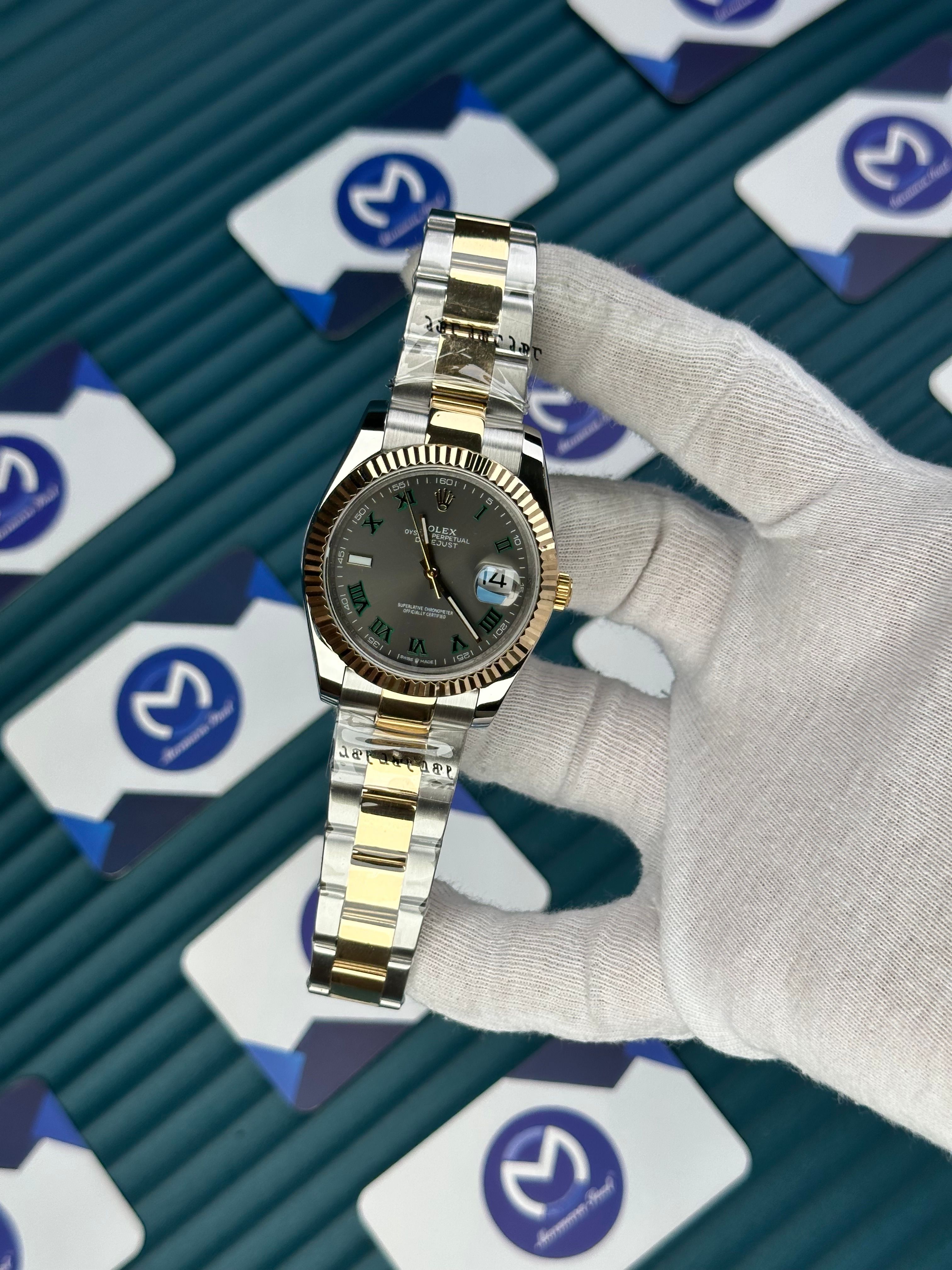 ROLEX DATEJUST ARDUVAZ GOLD-SILVER OYSTER