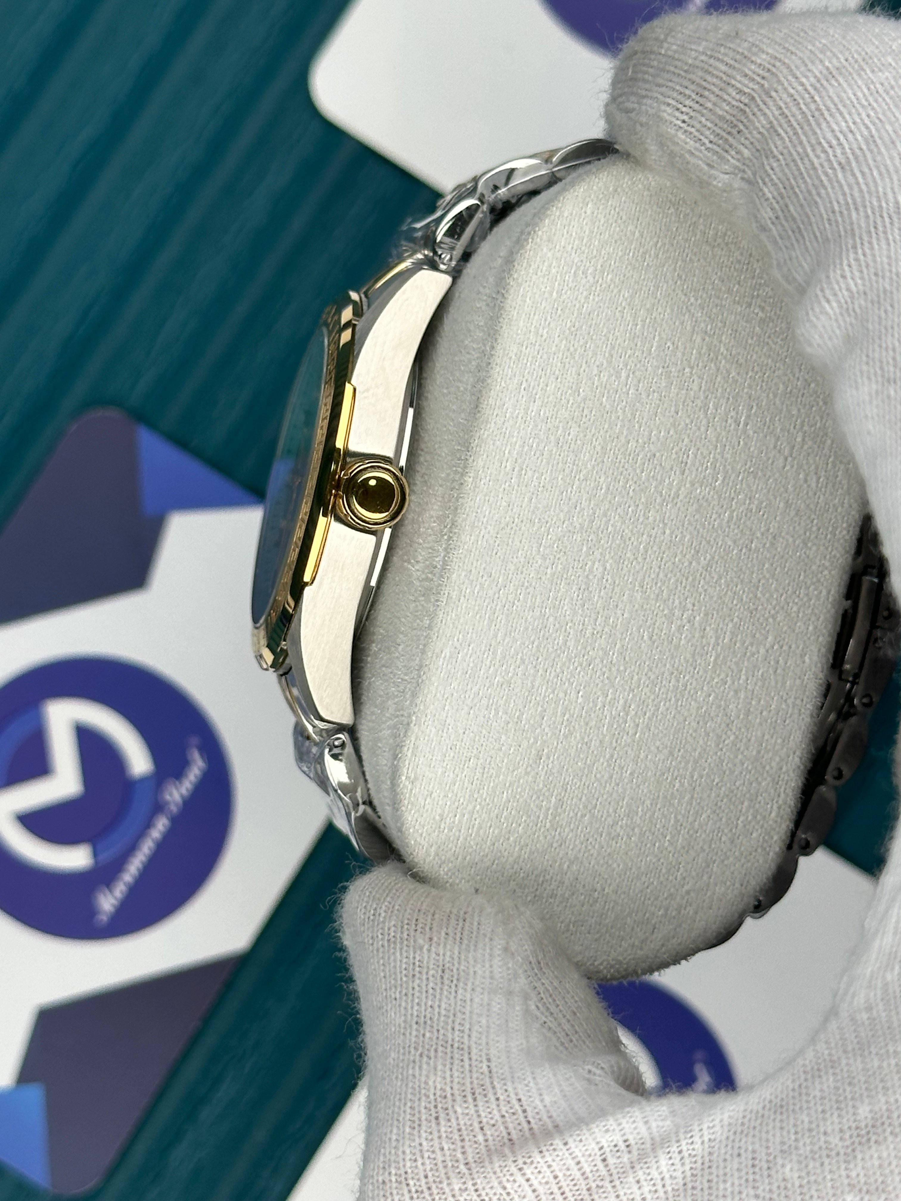 VERSACE 36 TURQUOISE DIAL GOLD-SILVER JUBILE