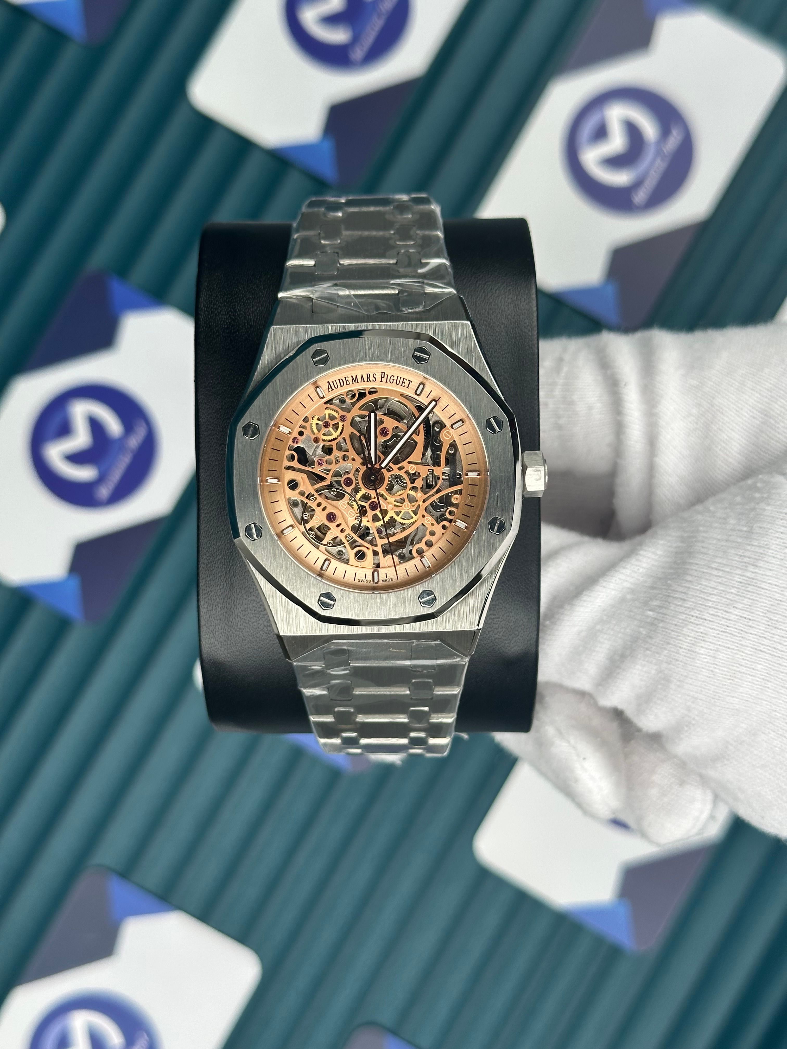 Audemars Piguet Royal Oak Gümüş Kordon Sand Yellow İskelet