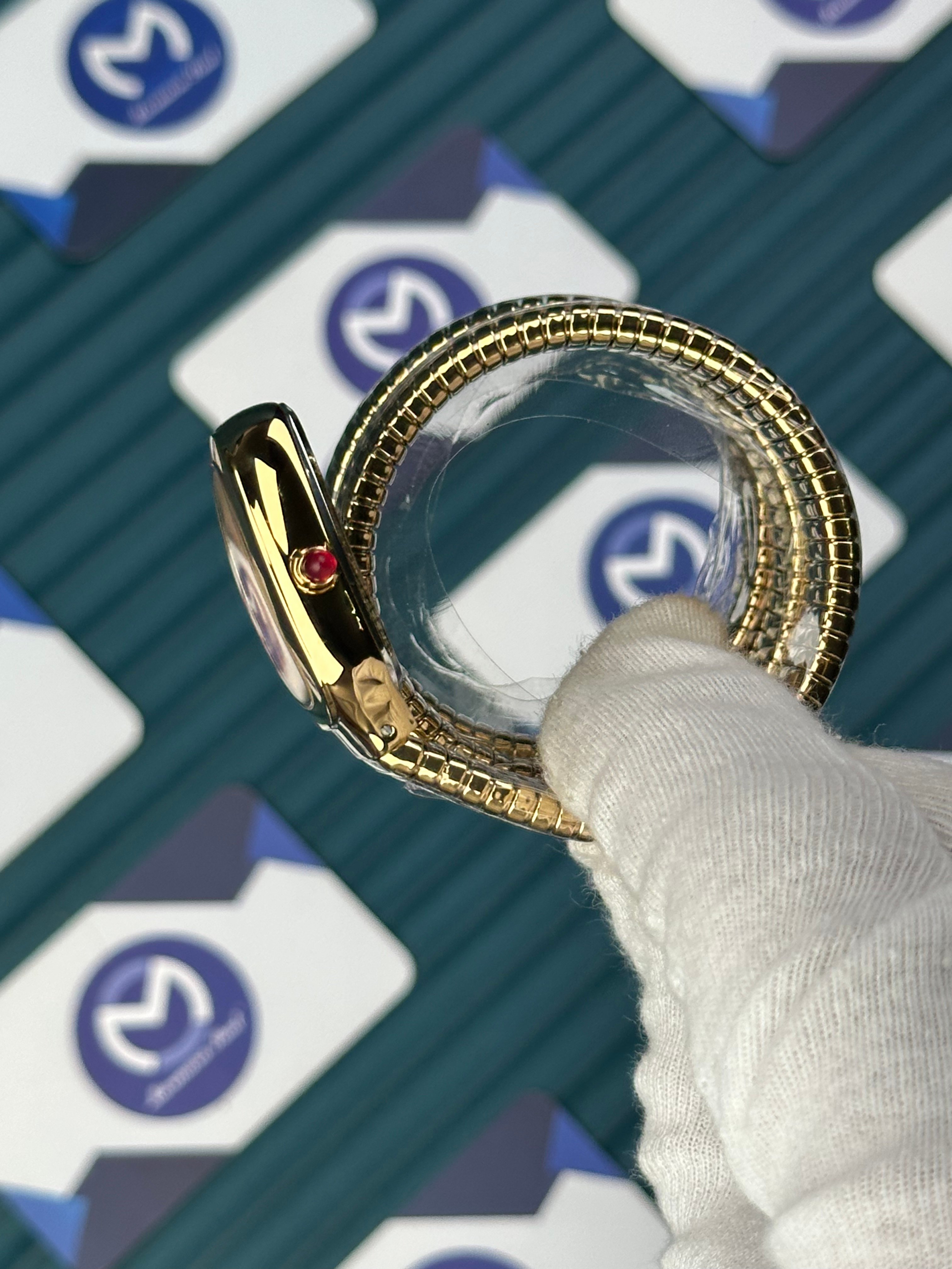 BVLGARI SERPENTI GOLD DIAL GOLD LONG TUBOGAS