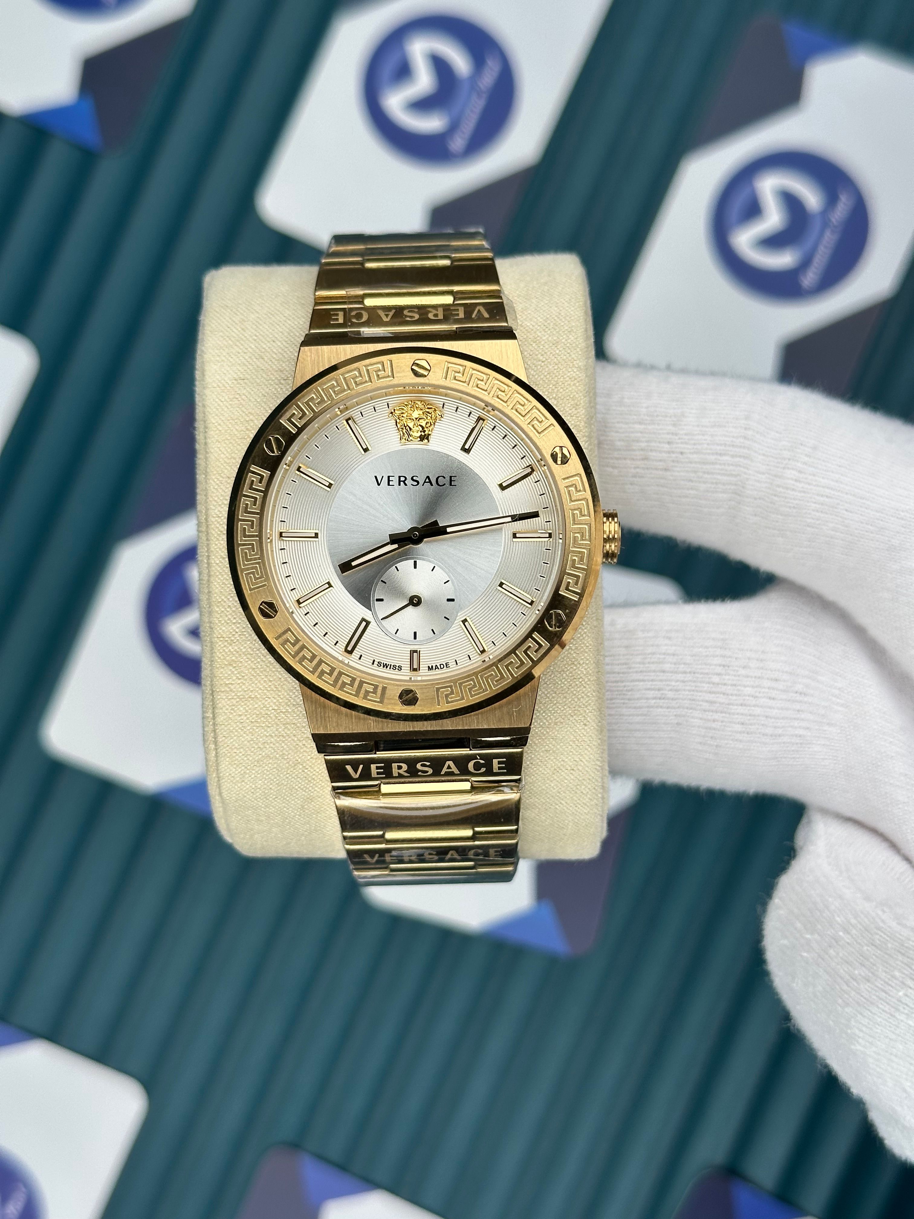 Versace Gold Kordon Fonksiyonlu Beyaz Kadran
