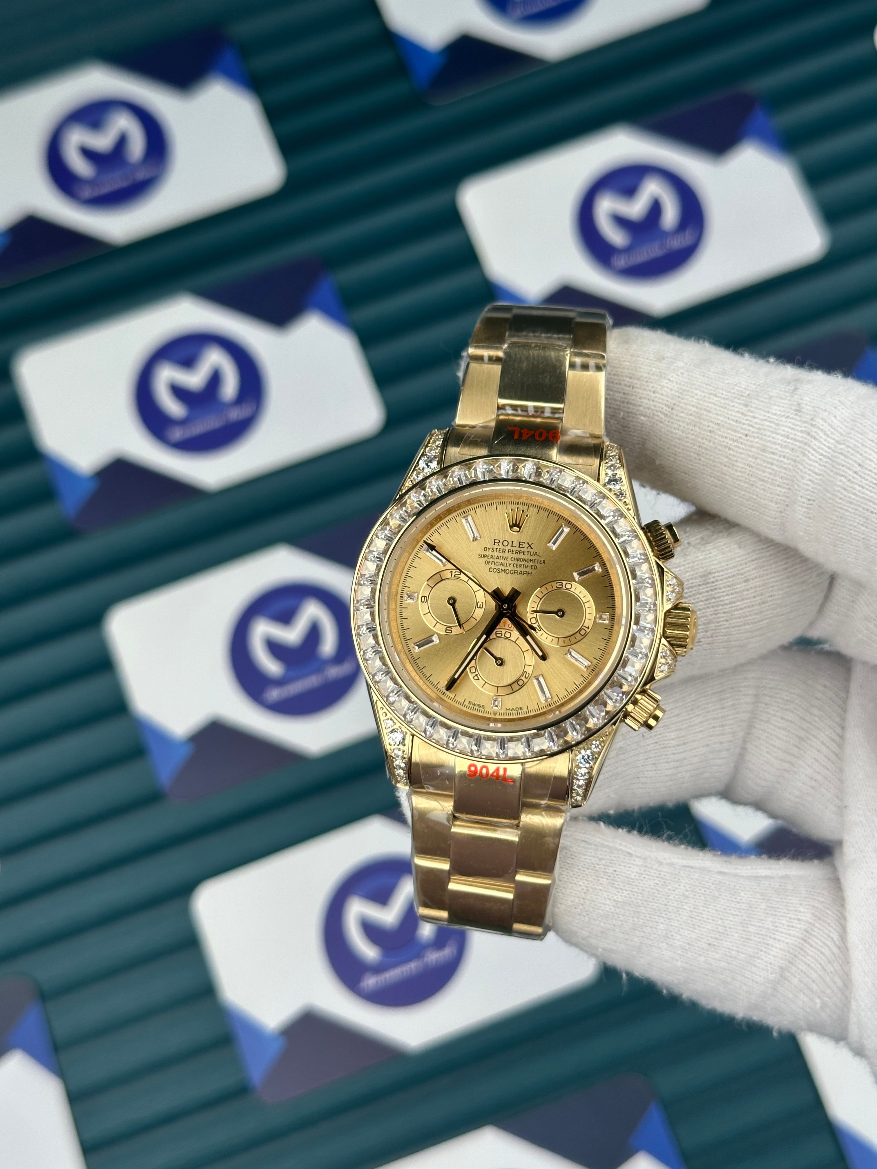 Rolex Daytona Gold Bezel Pırlanta Taşlı