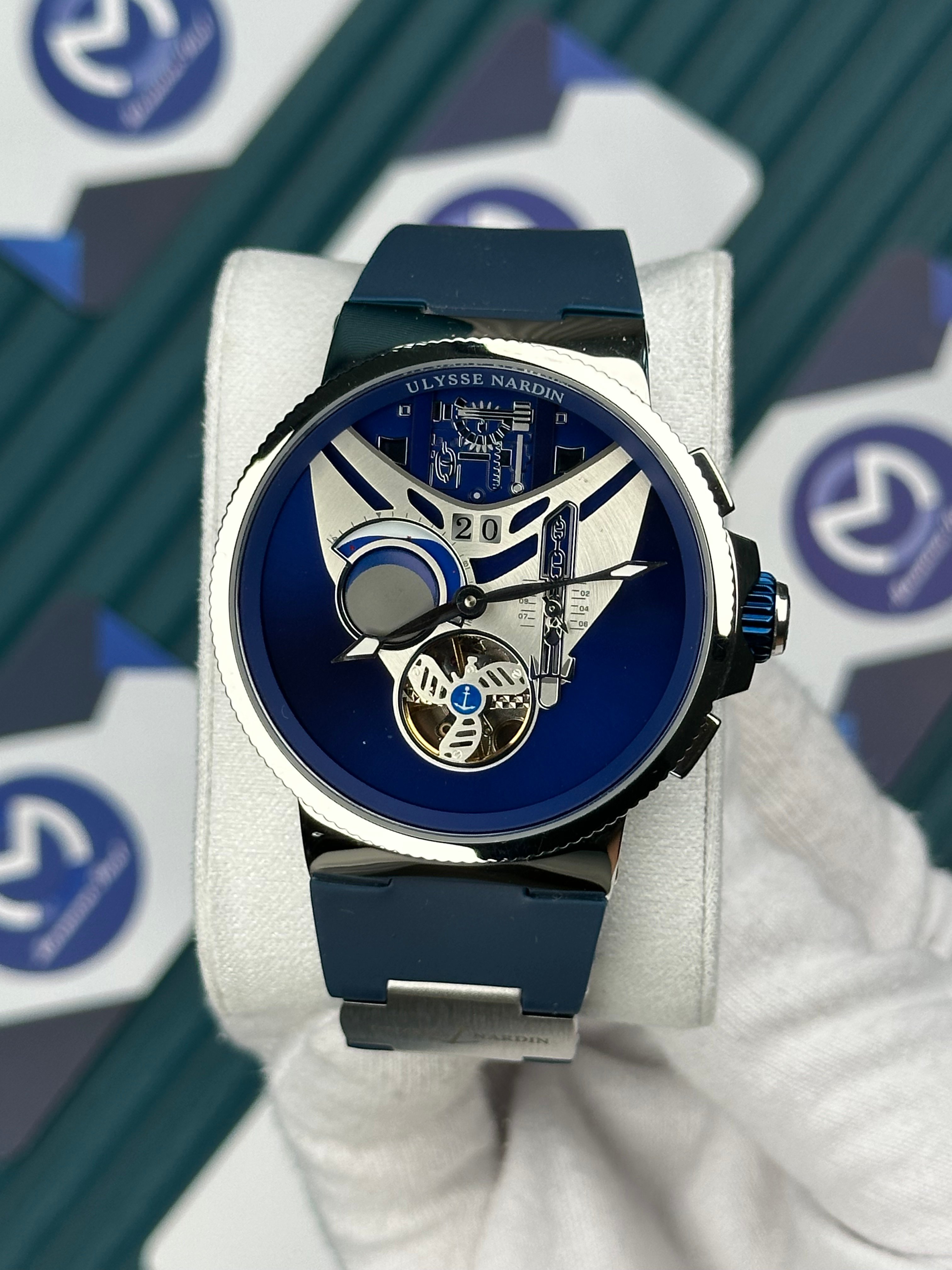 Ulysse Nardin Marine 300 Meters Blue Cord And Dial