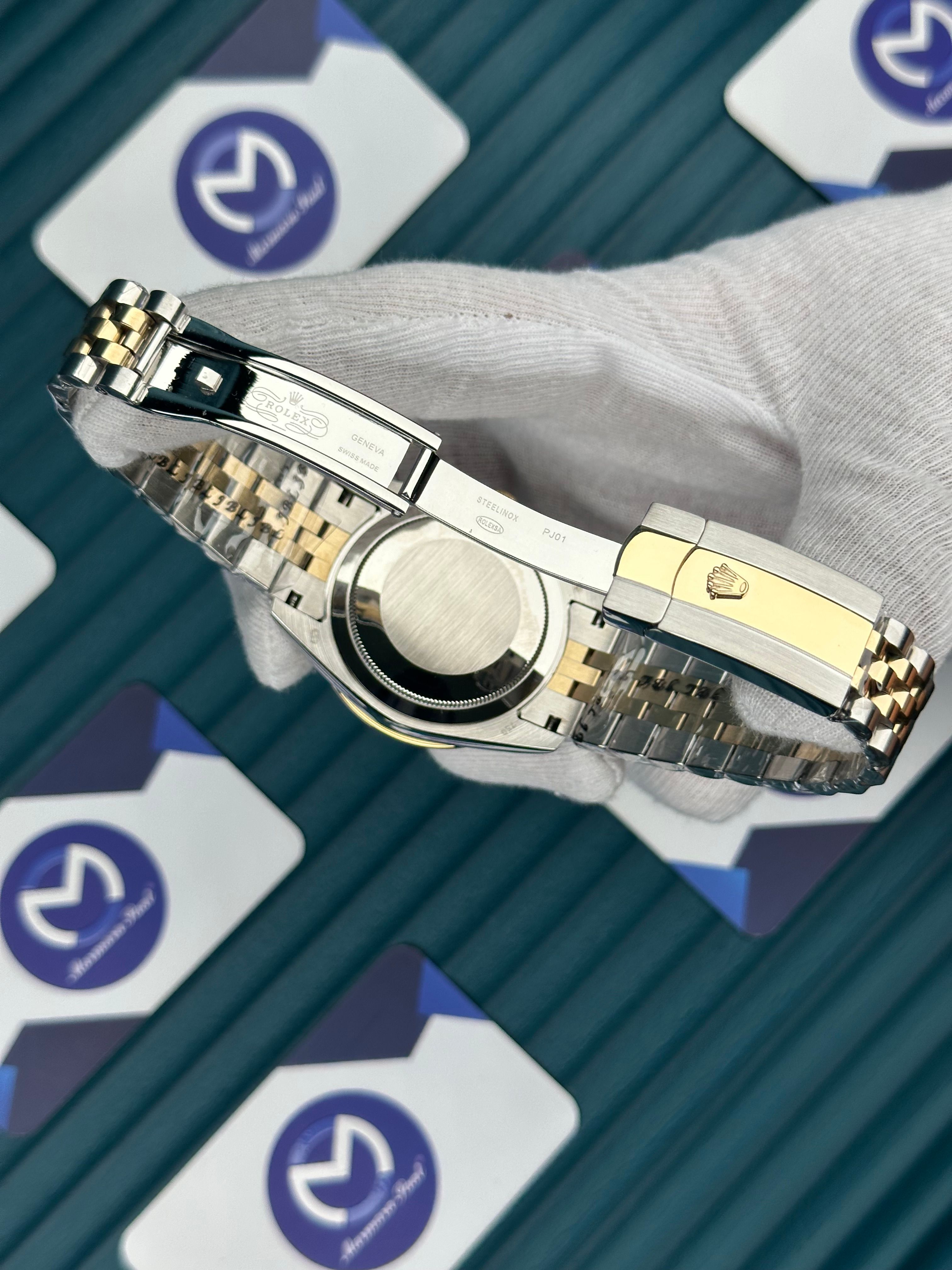 ROLEX SKY-DWELLER BLACK DIAL GOLD-SILVER JUBILE