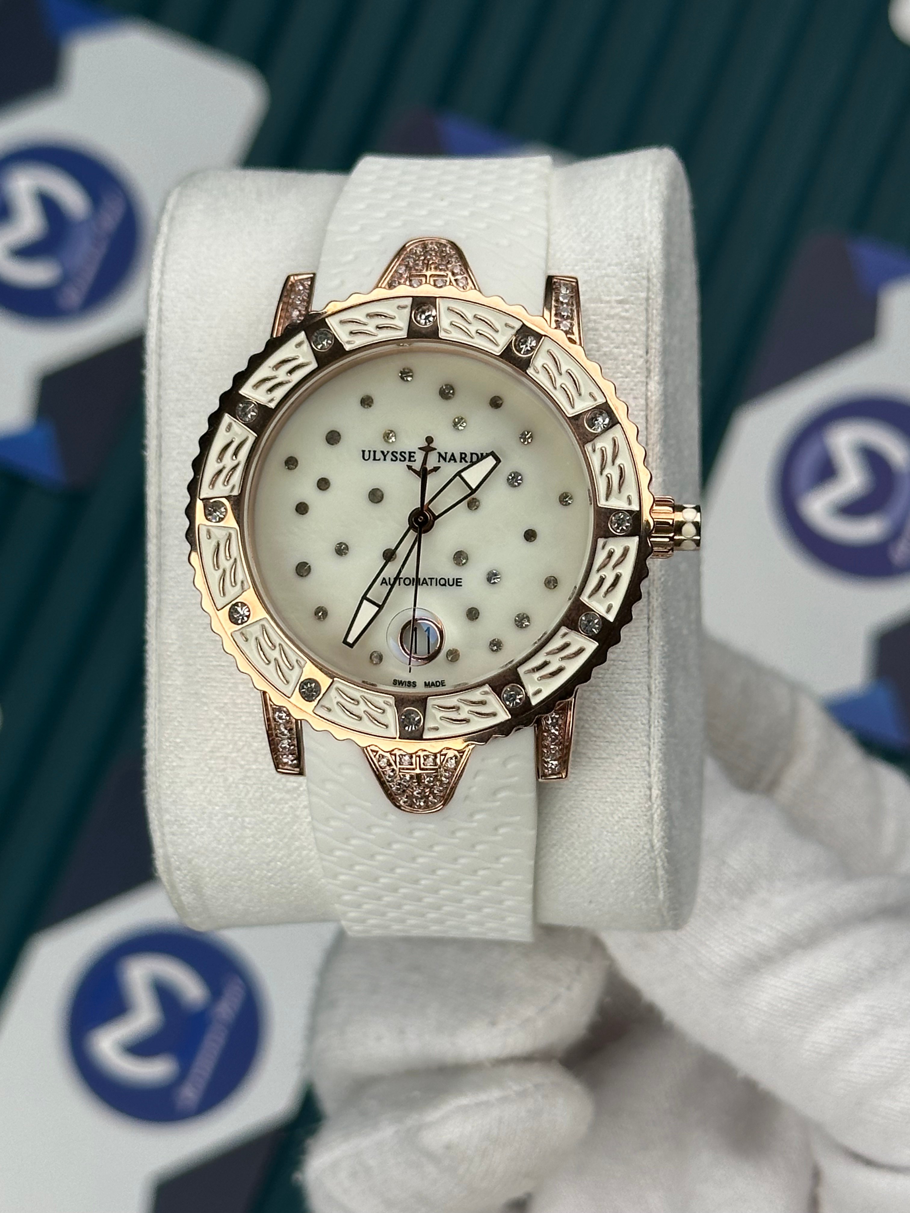 Ulysse Nardin Rose Case White and Diamond 