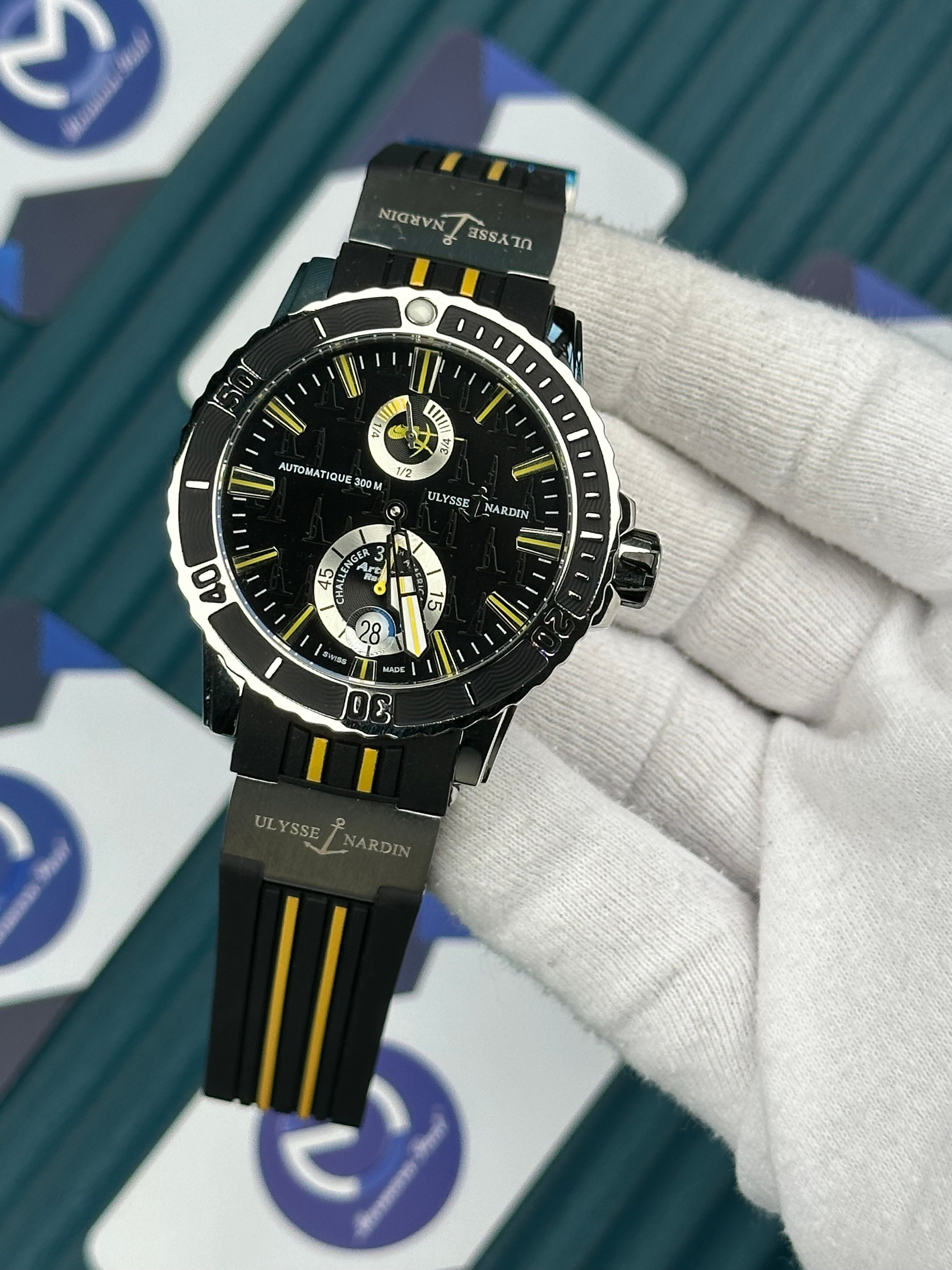 Ulysse Nardin Chronometer Automatic Black Yellow Line