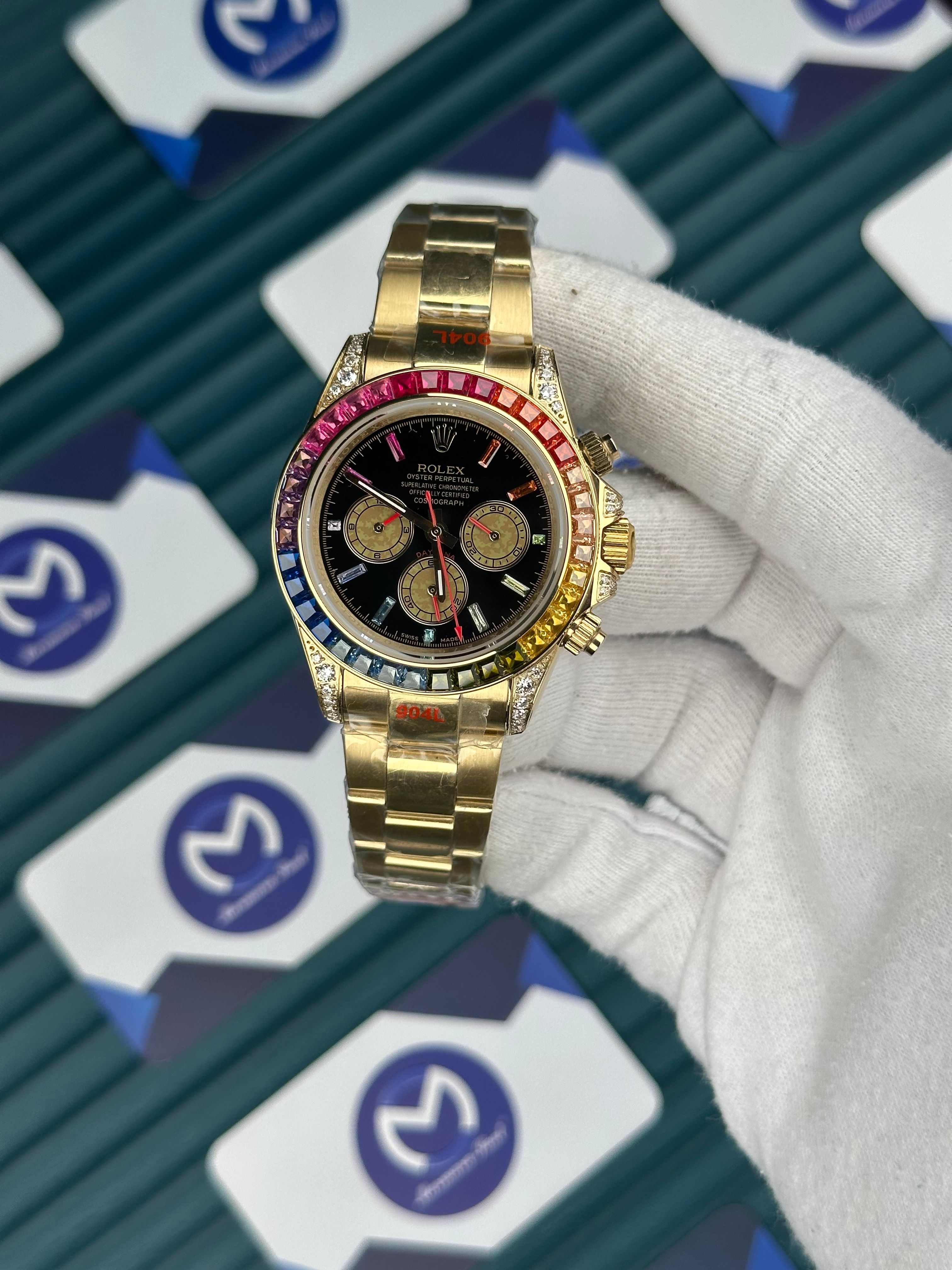 Rolex Gold Rainbow Renkli İndeks