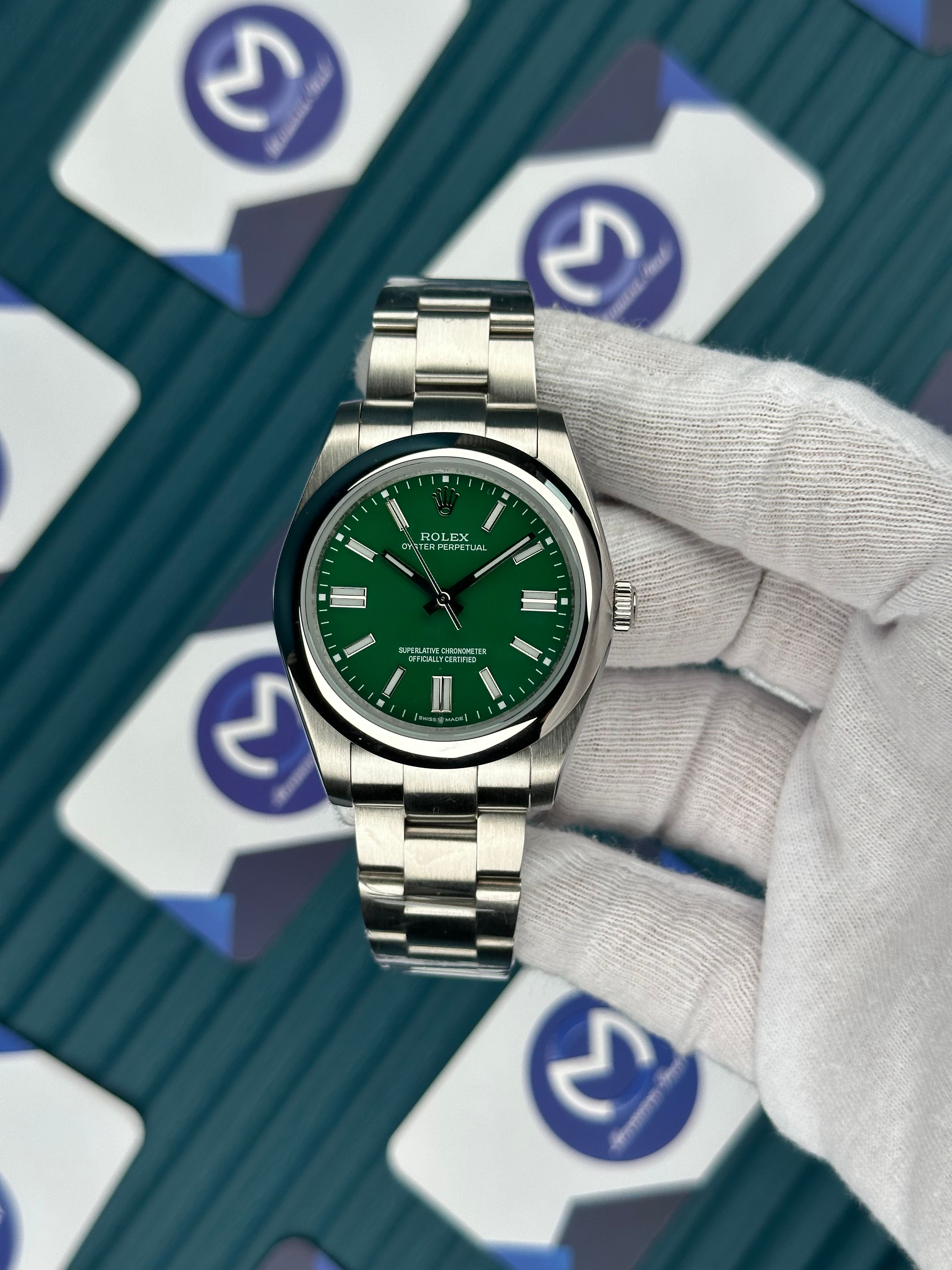 ROLEX OYSTER PERPETUAL GREEN 