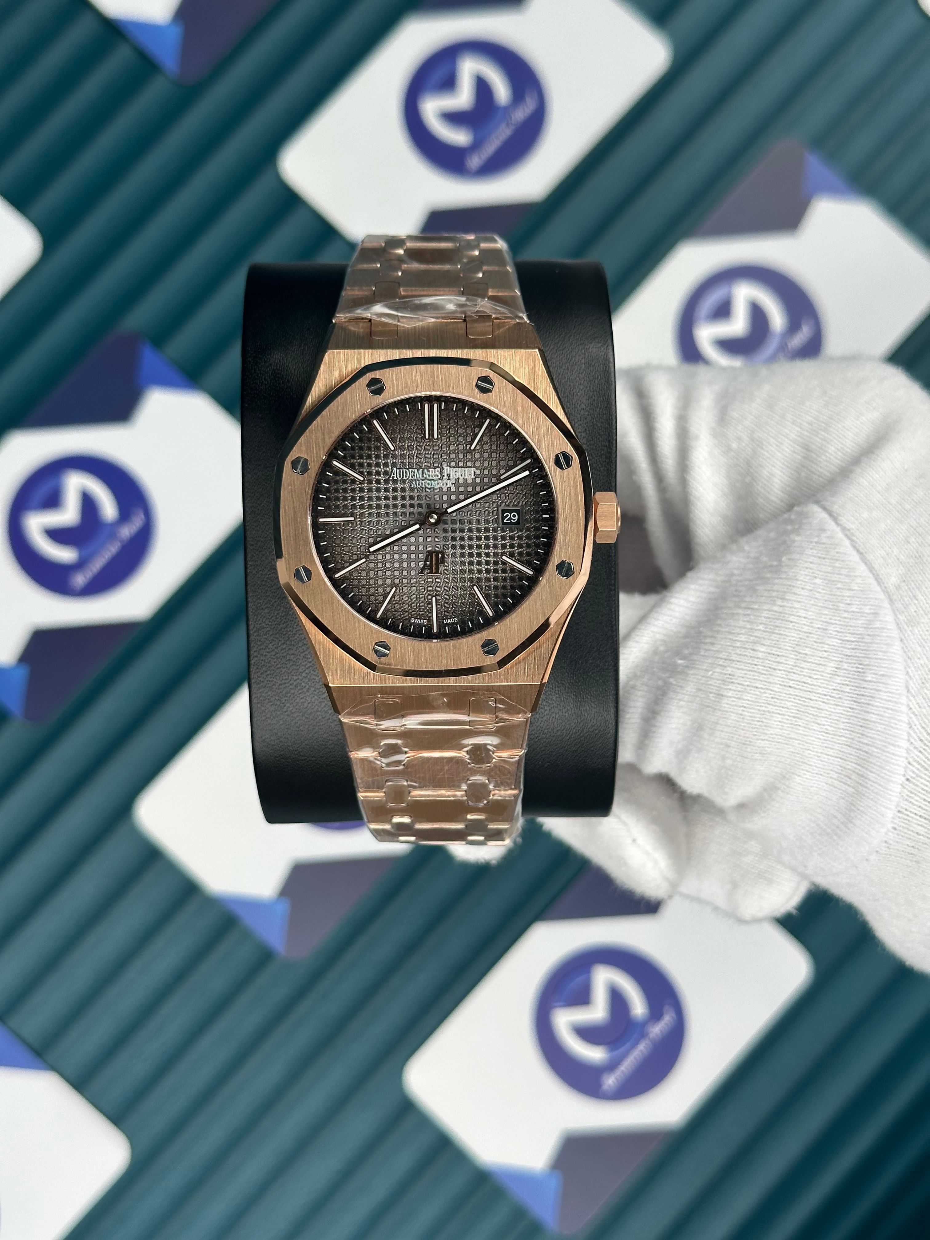 Audemars Piguet Royal Oak Rose Gold Duman Gri Kadran
