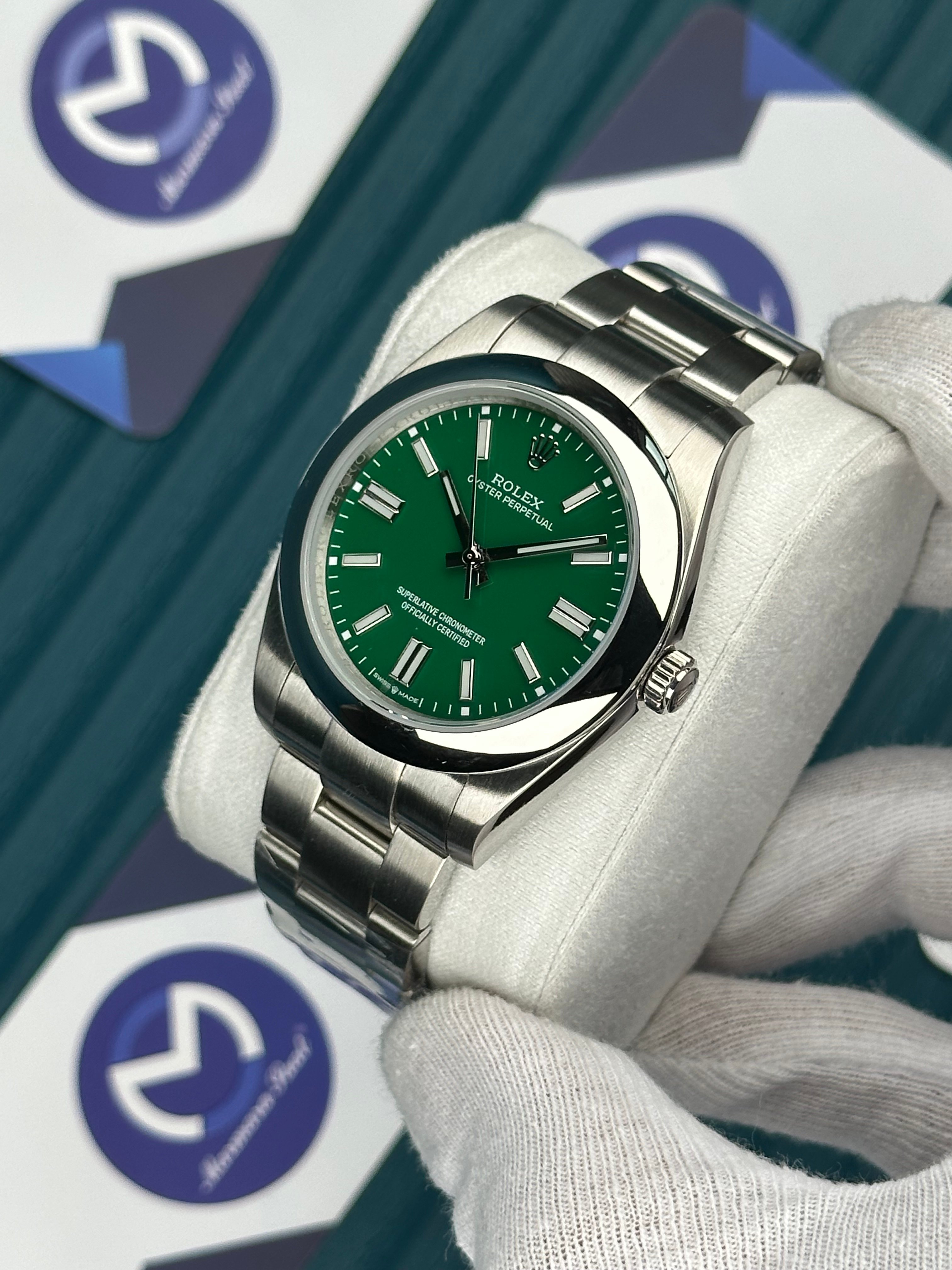 ROLEX OYSTER PERPETUAL GREEN 
