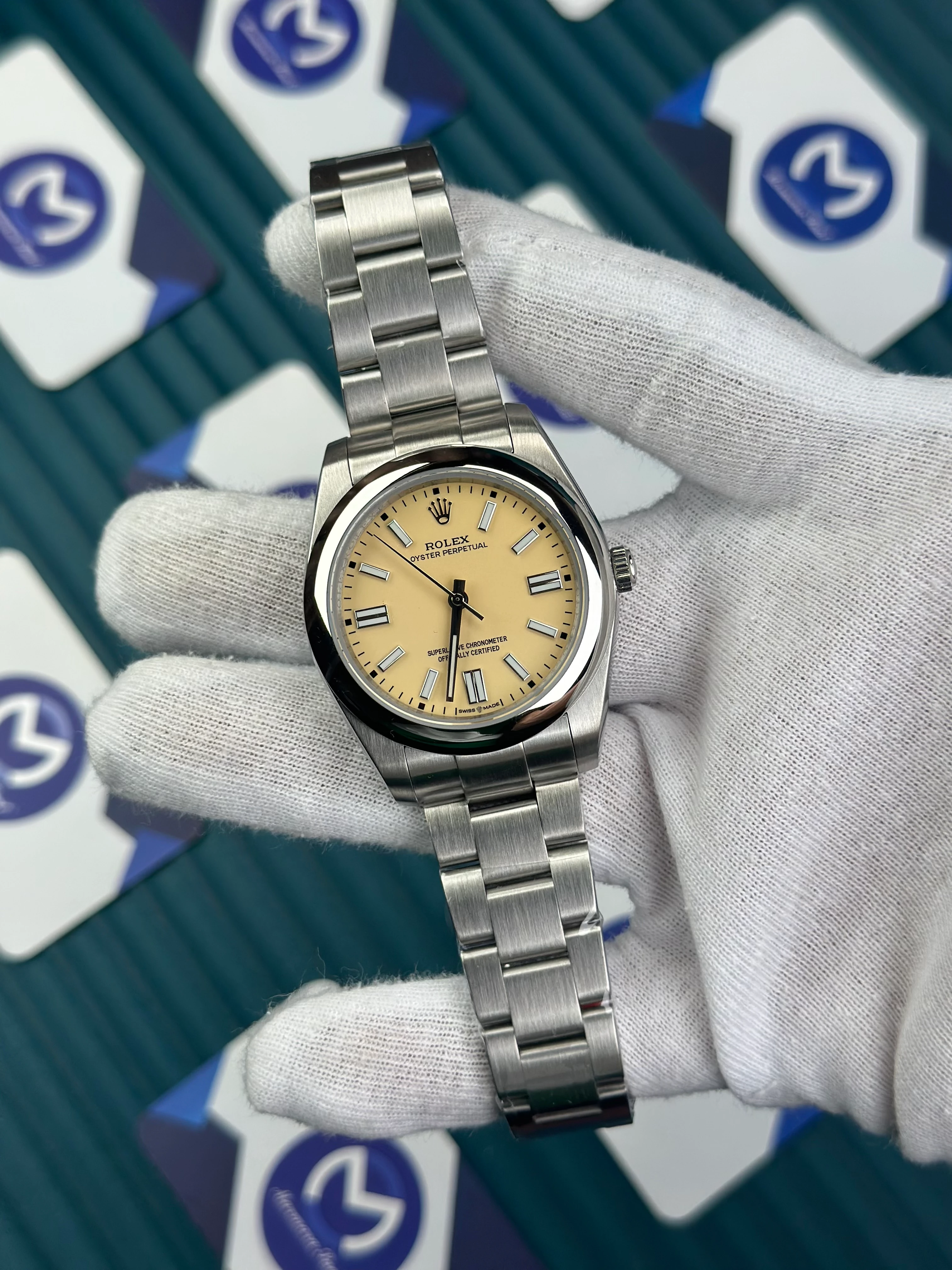 ROLEX OYSTER PERPETUAL BEIGE 