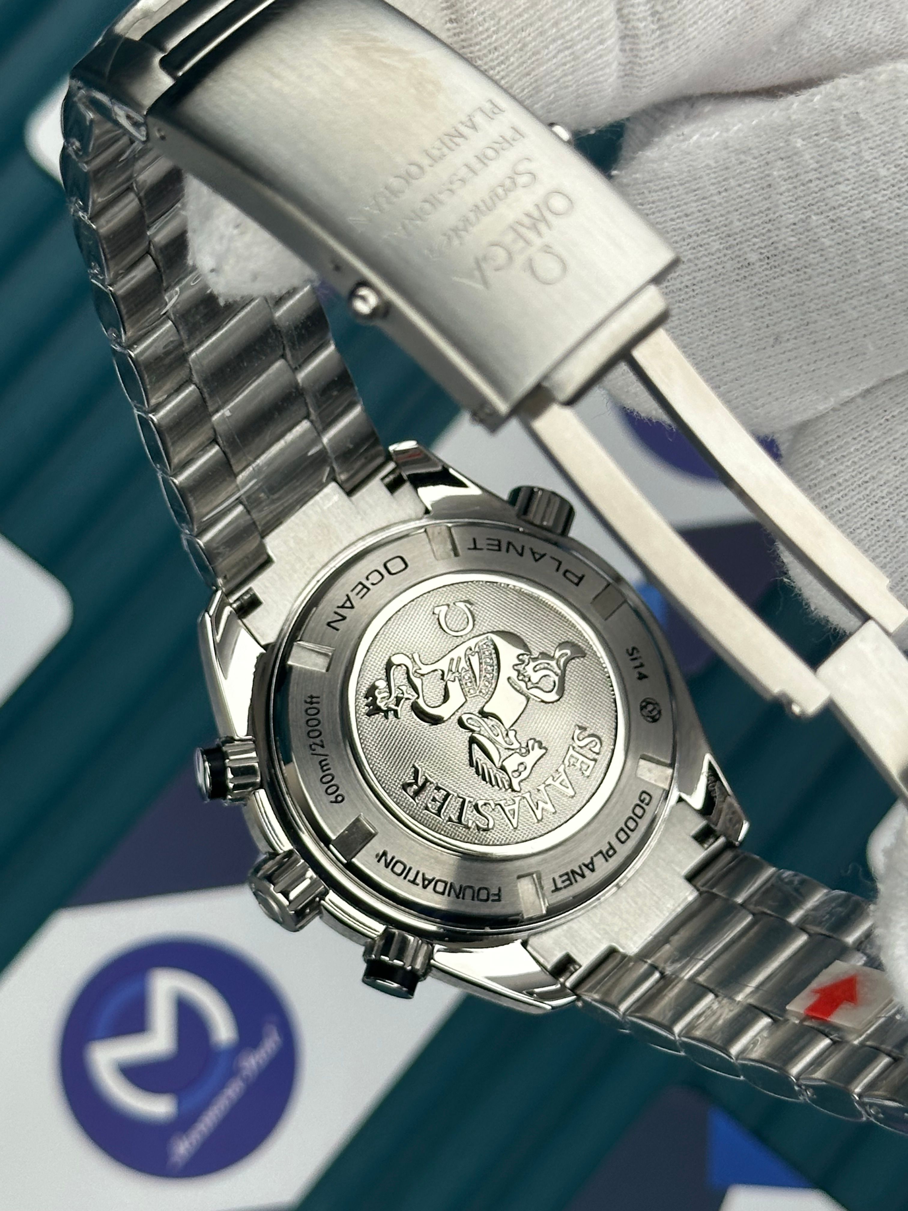 Omega Seamaster Planet Ocean Turuncu Siyah Fonksiyonlu Gri Kadran