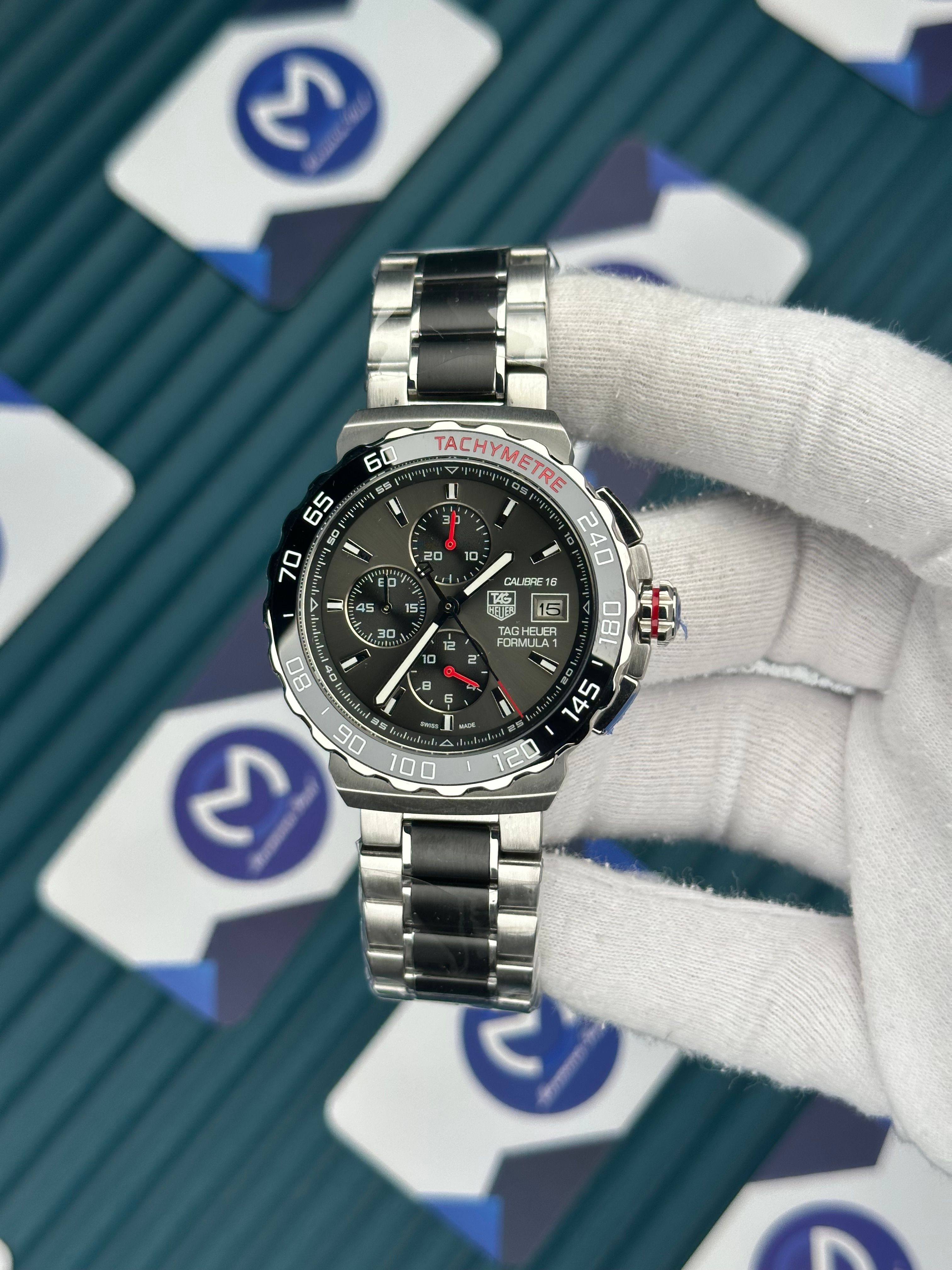 Tagheuer Formula 1 Calibre 16 Tachymetre Gri Kadran 