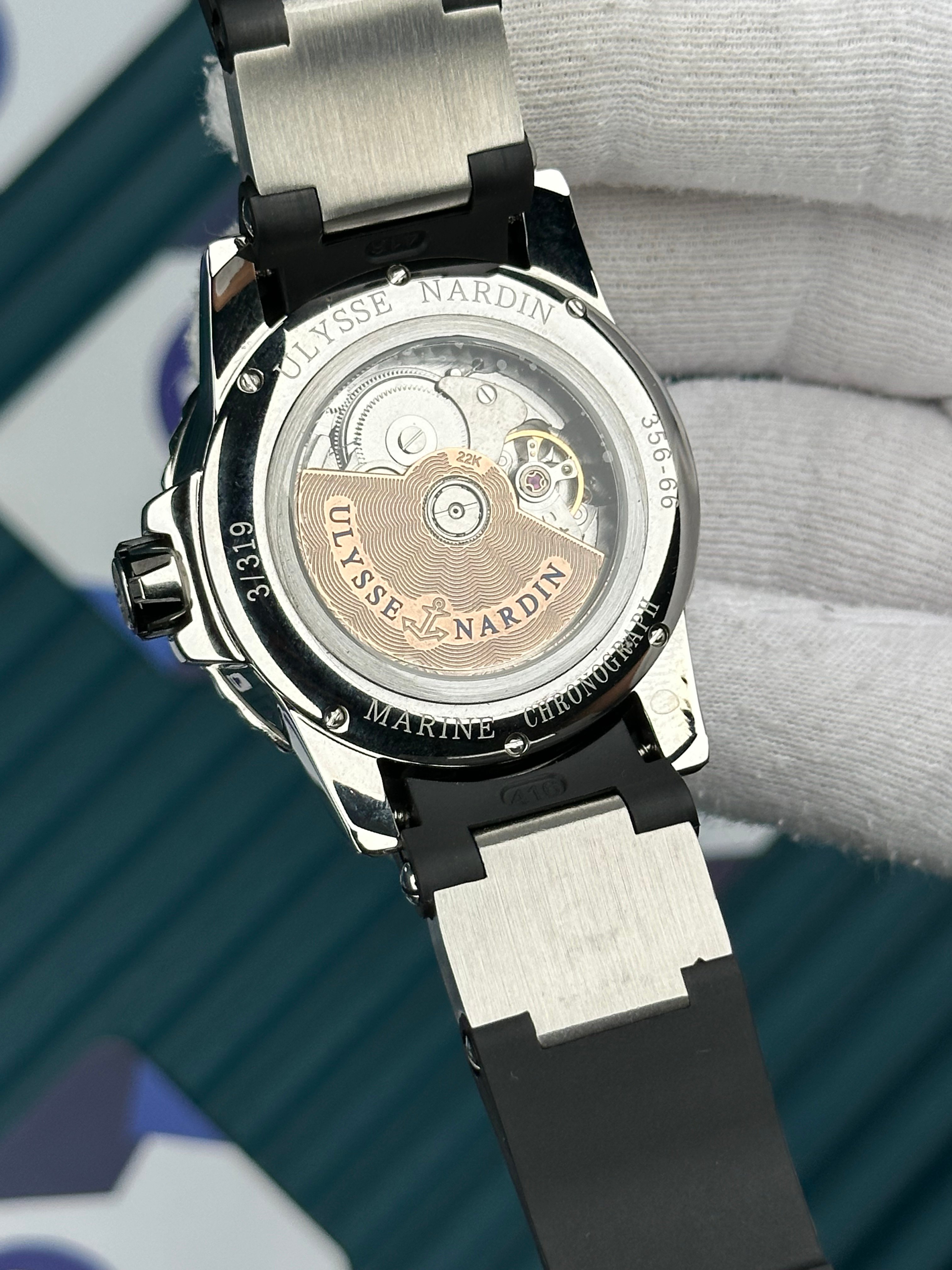 Ulysse Nardin Chronometer Red Black Cord Black Dial