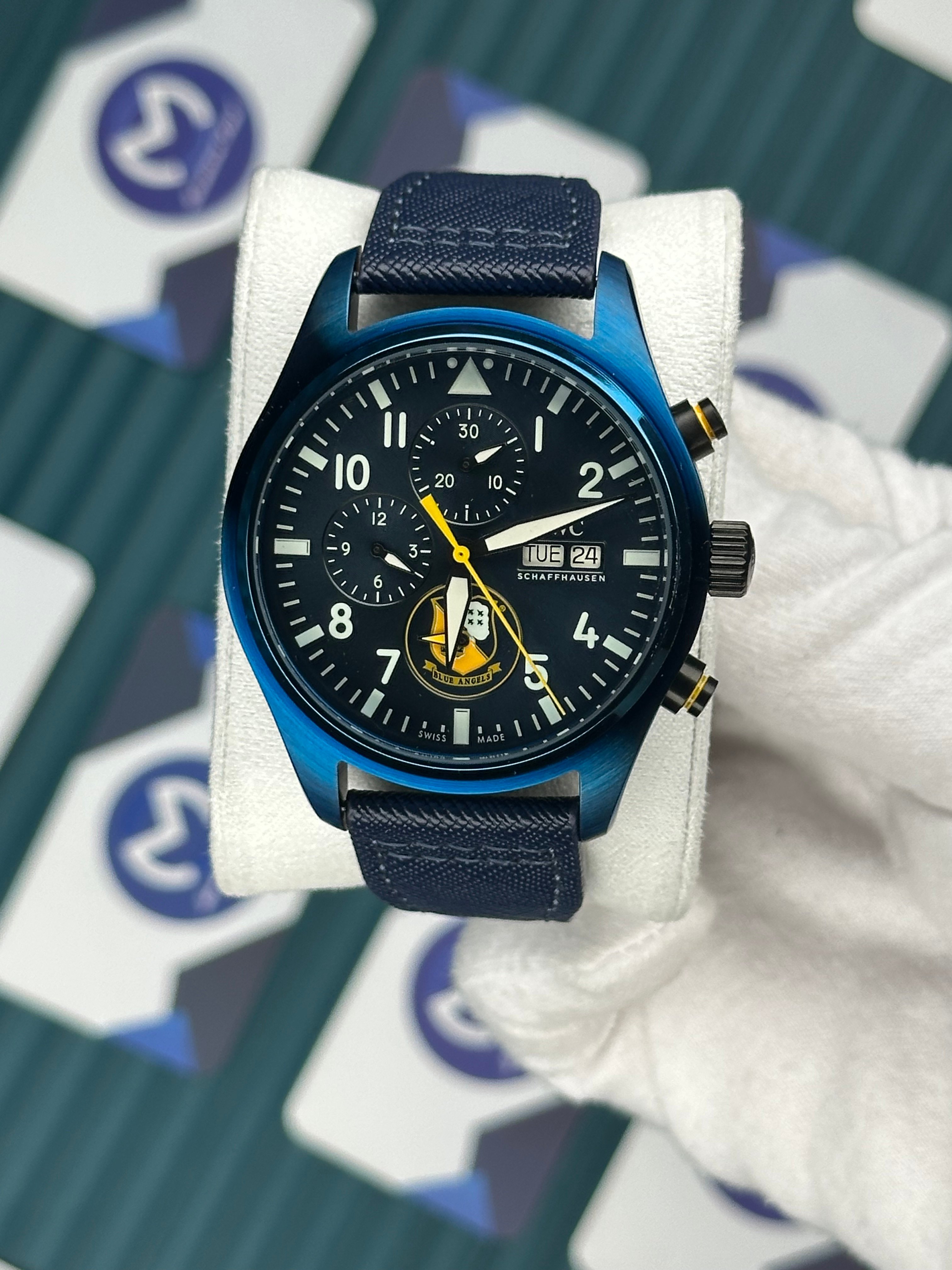 IWC EDITION LE PETTIT PRINCE BLUE CASE CHRONOGRAPH AUTOMATIC