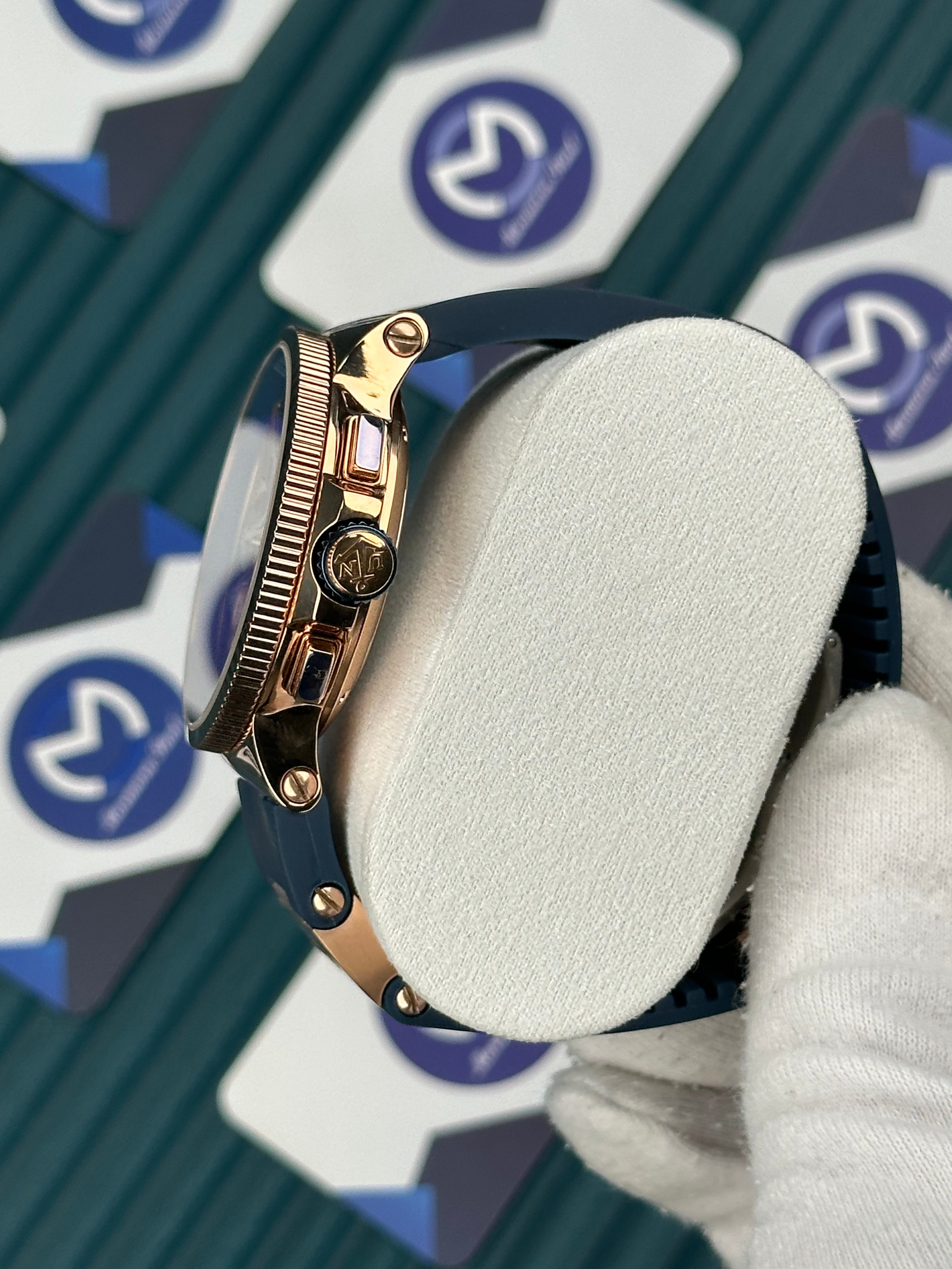 Ulysse Nardin Blue Tourbillon Rose Case Automatic