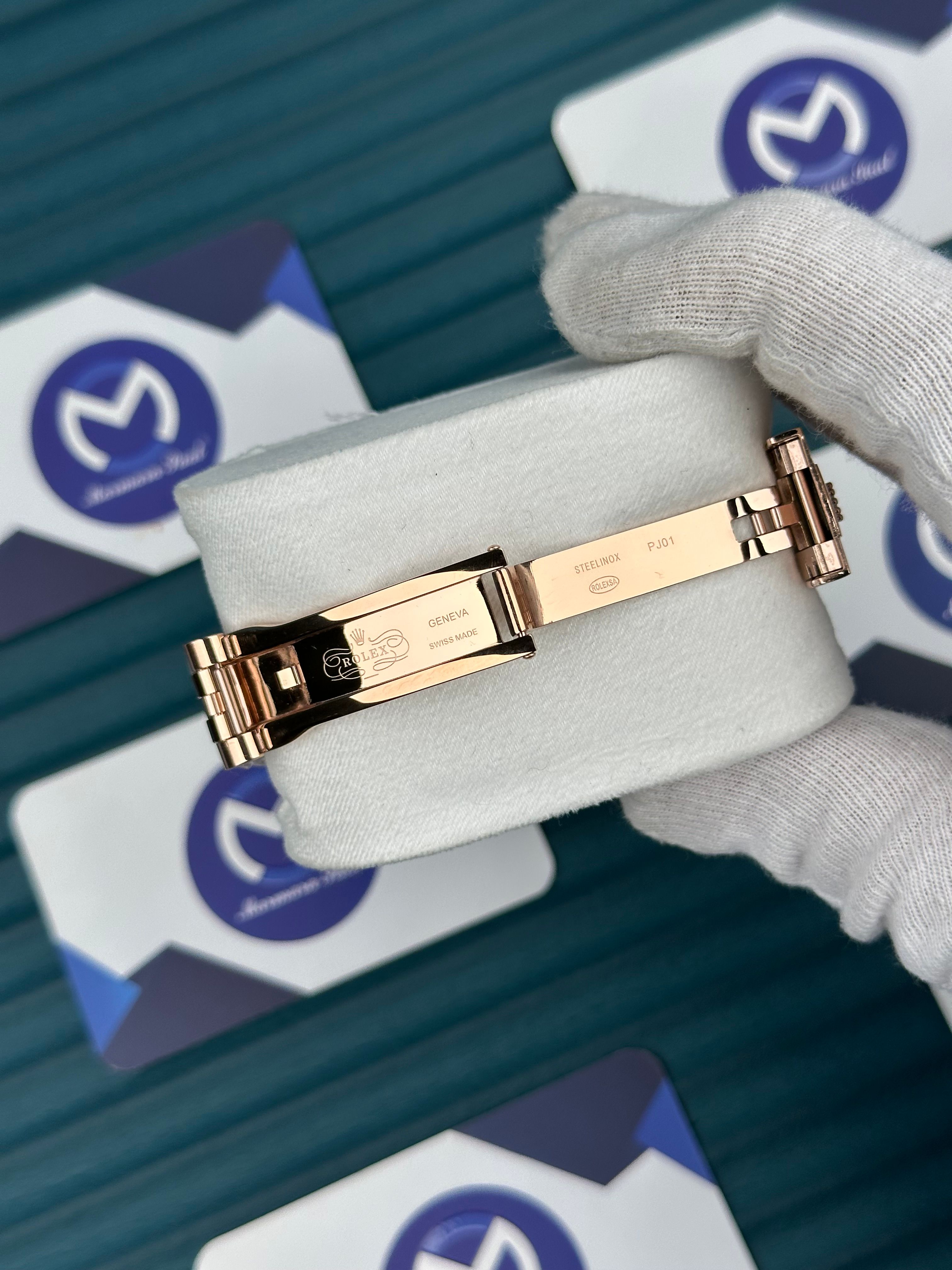 ROLEX DAY-DATE ROSE DIAL DIAMOND BEZEL ROSE JUBILE