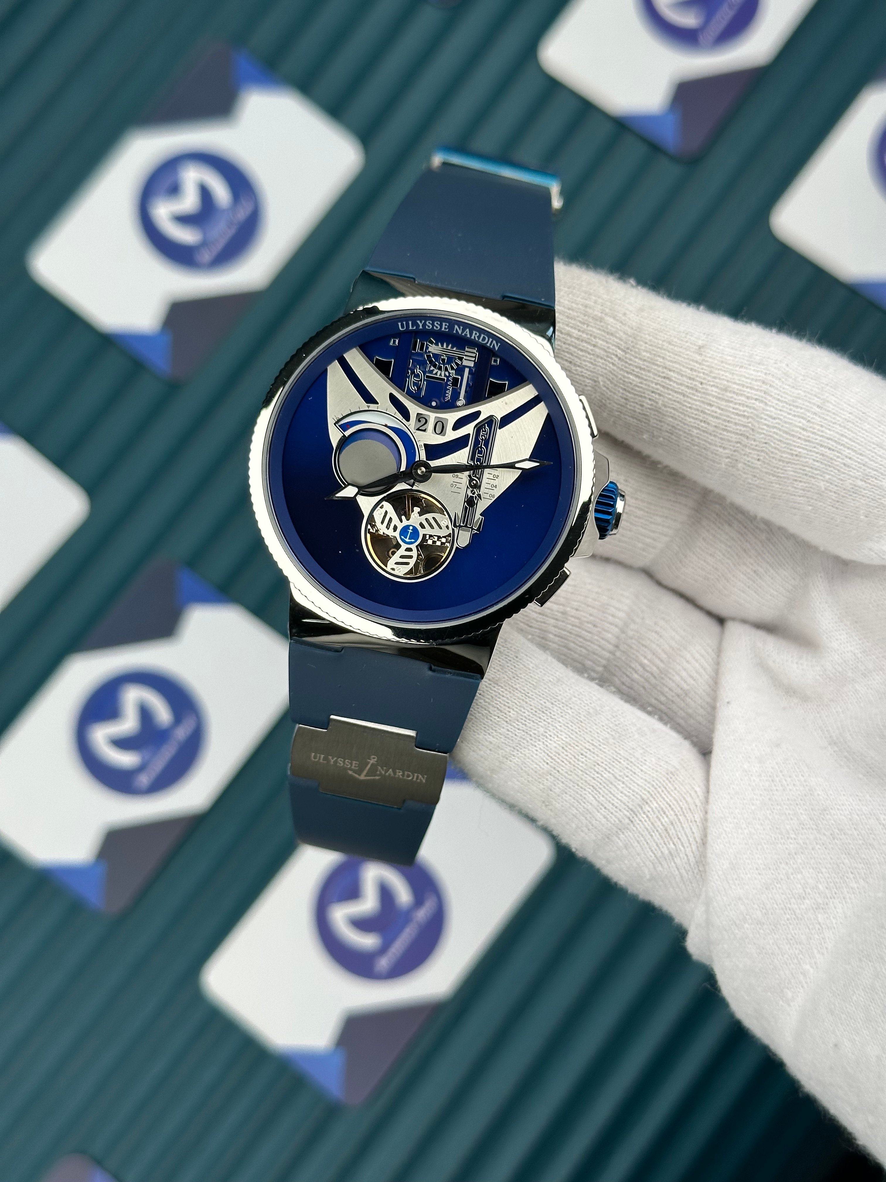 Ulysse Nardin Marine 300 Meters Blue Cord And Dial