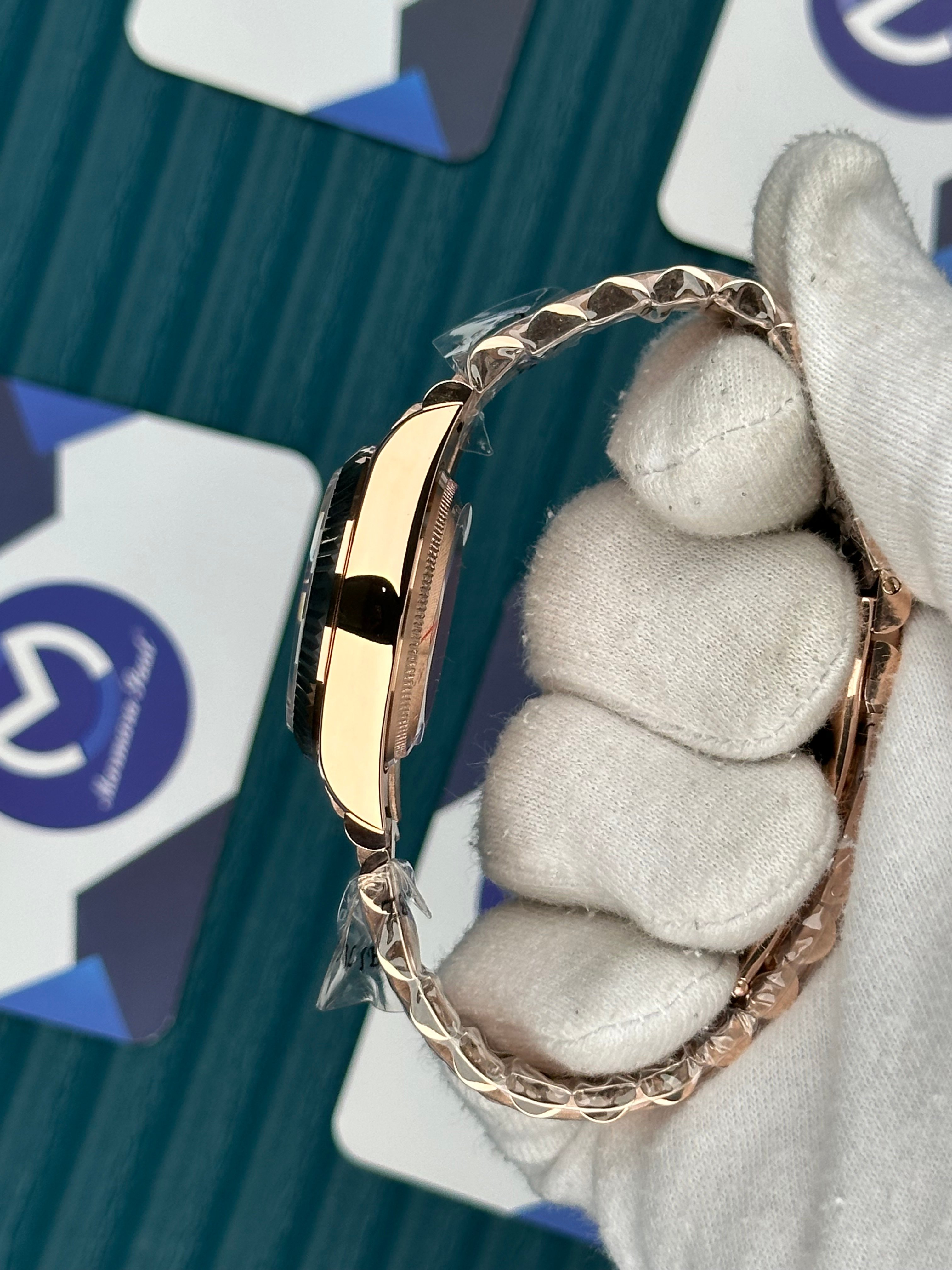 ROLEX 31 SEDEFLİ MAVİ ROSE PRESIDENT