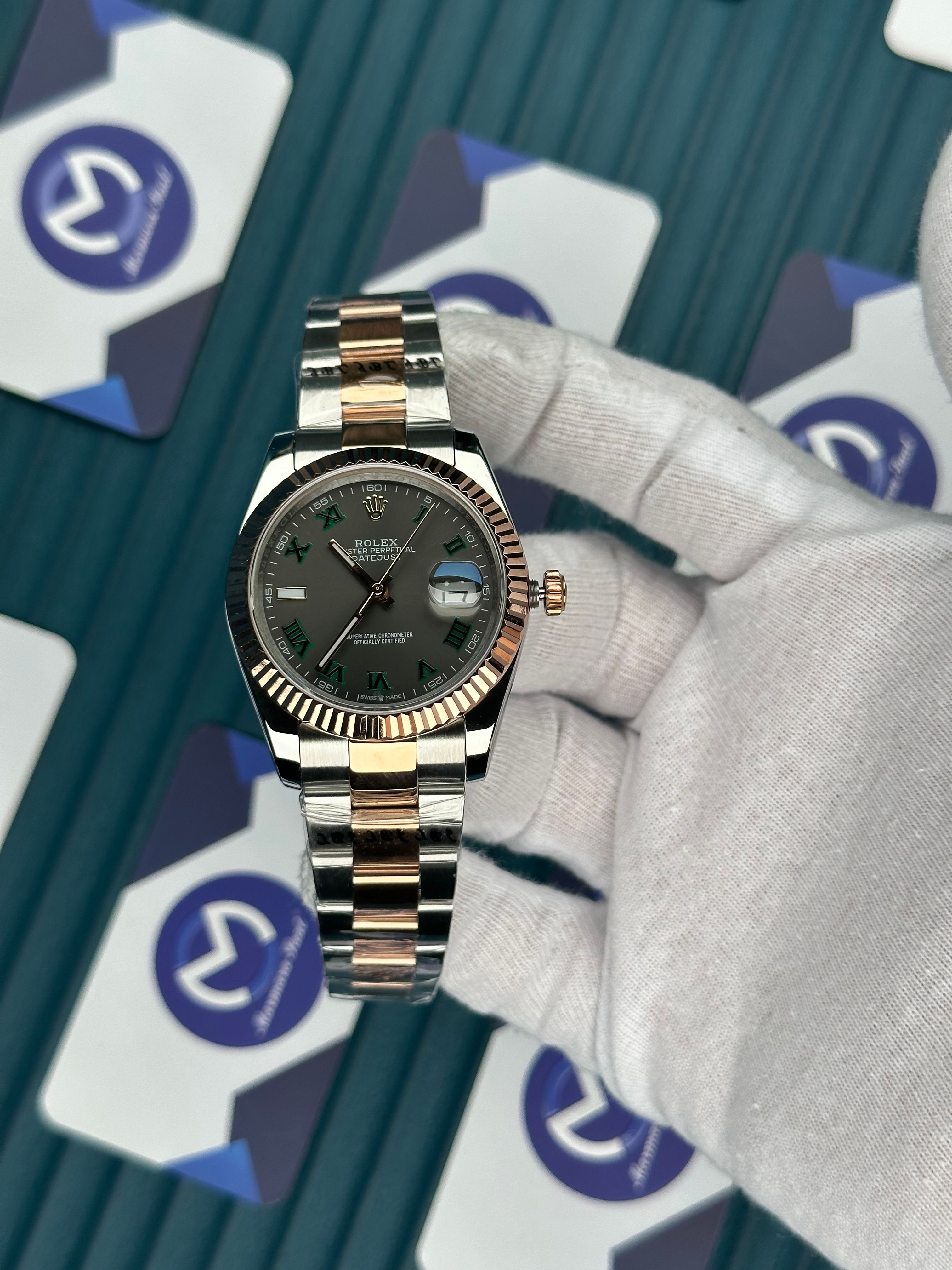 ROLEX DATEJUST ARDUVAZ ROSE-SILVER OYSTER