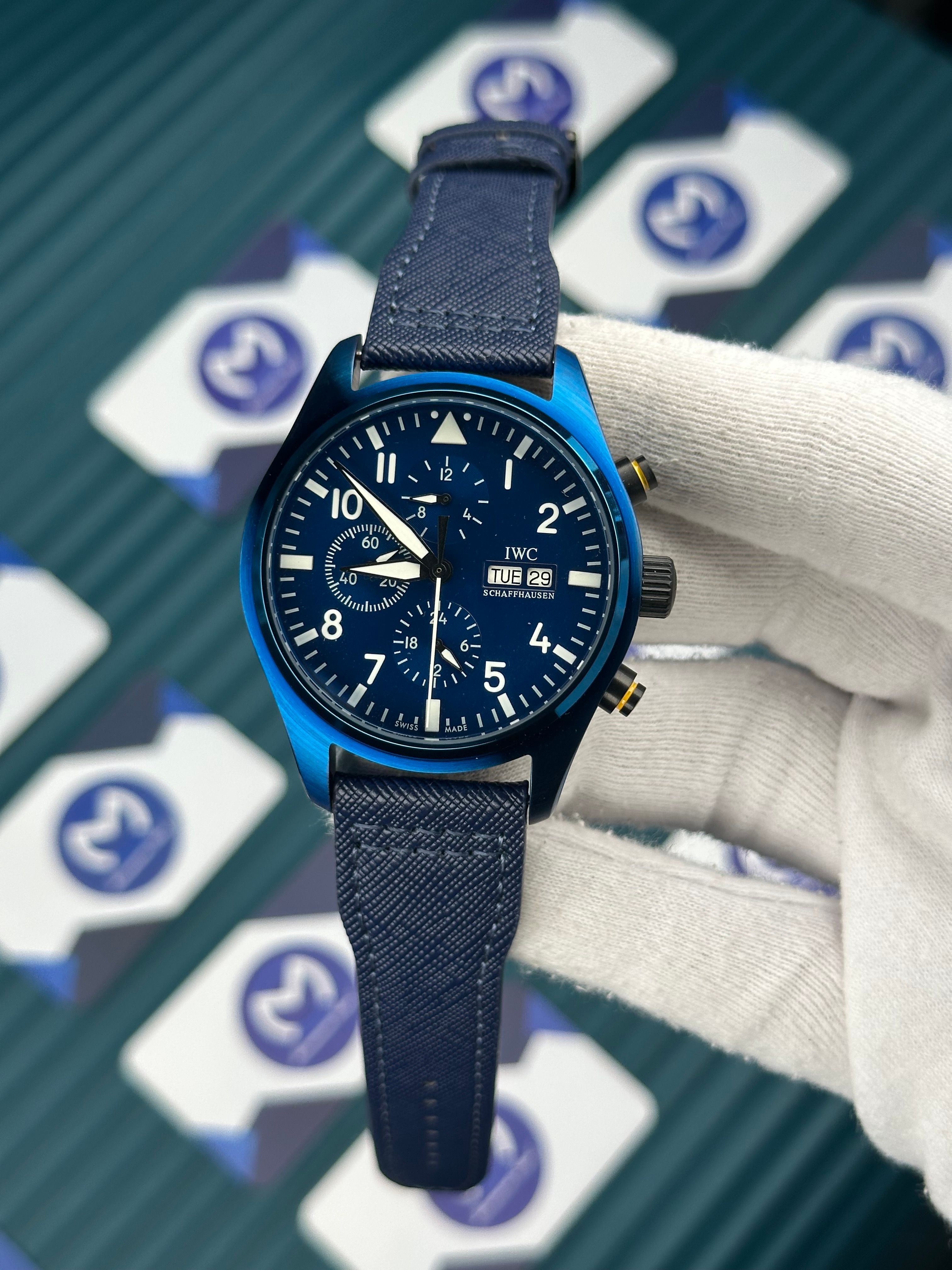 IWC BIG PILOT BLUE CHRONOGRAPH AUTOMATIC