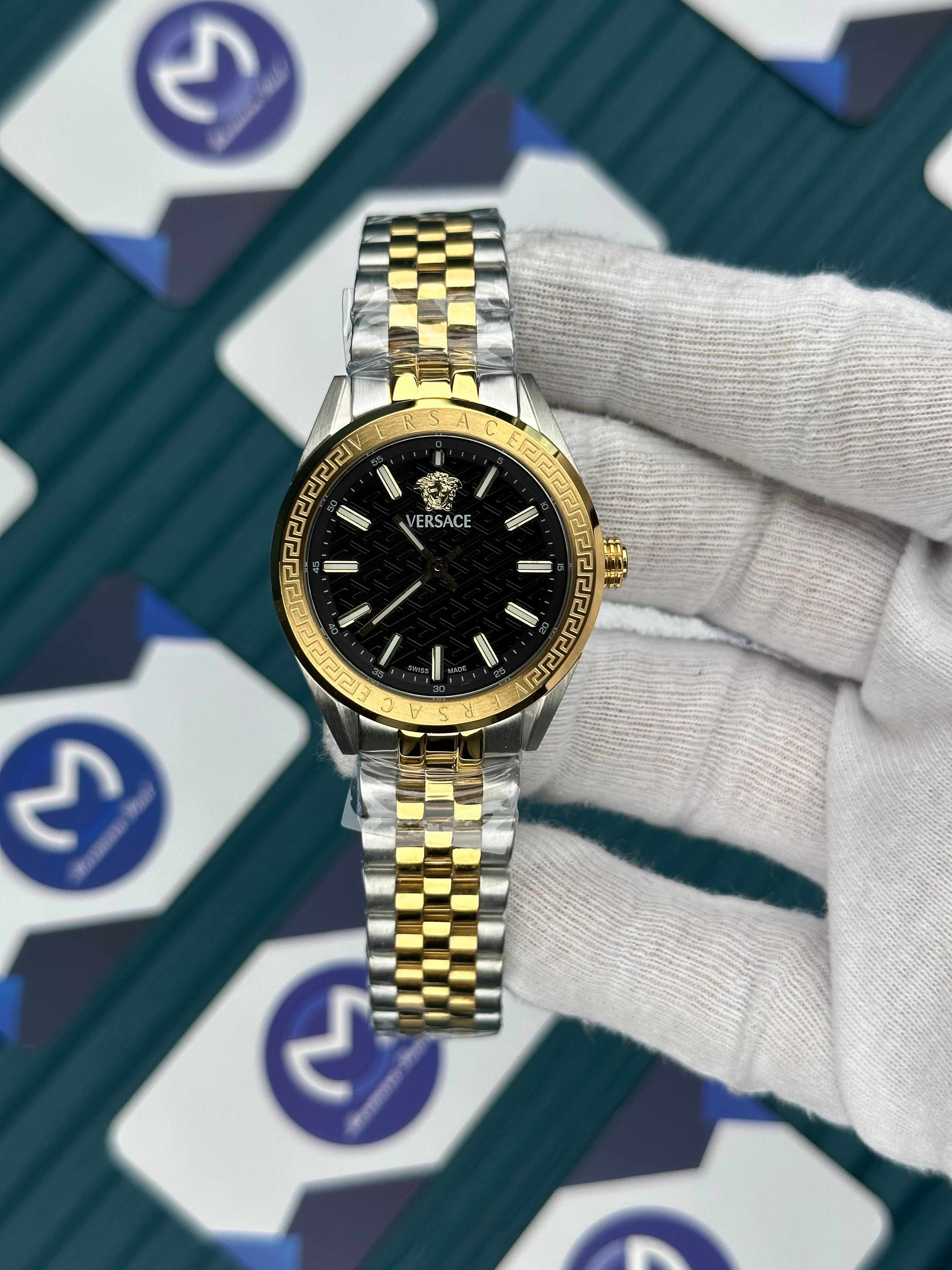 VERSACE 36 DESENLİ SAYH KADRAN GOLD-SILVER JUBILE